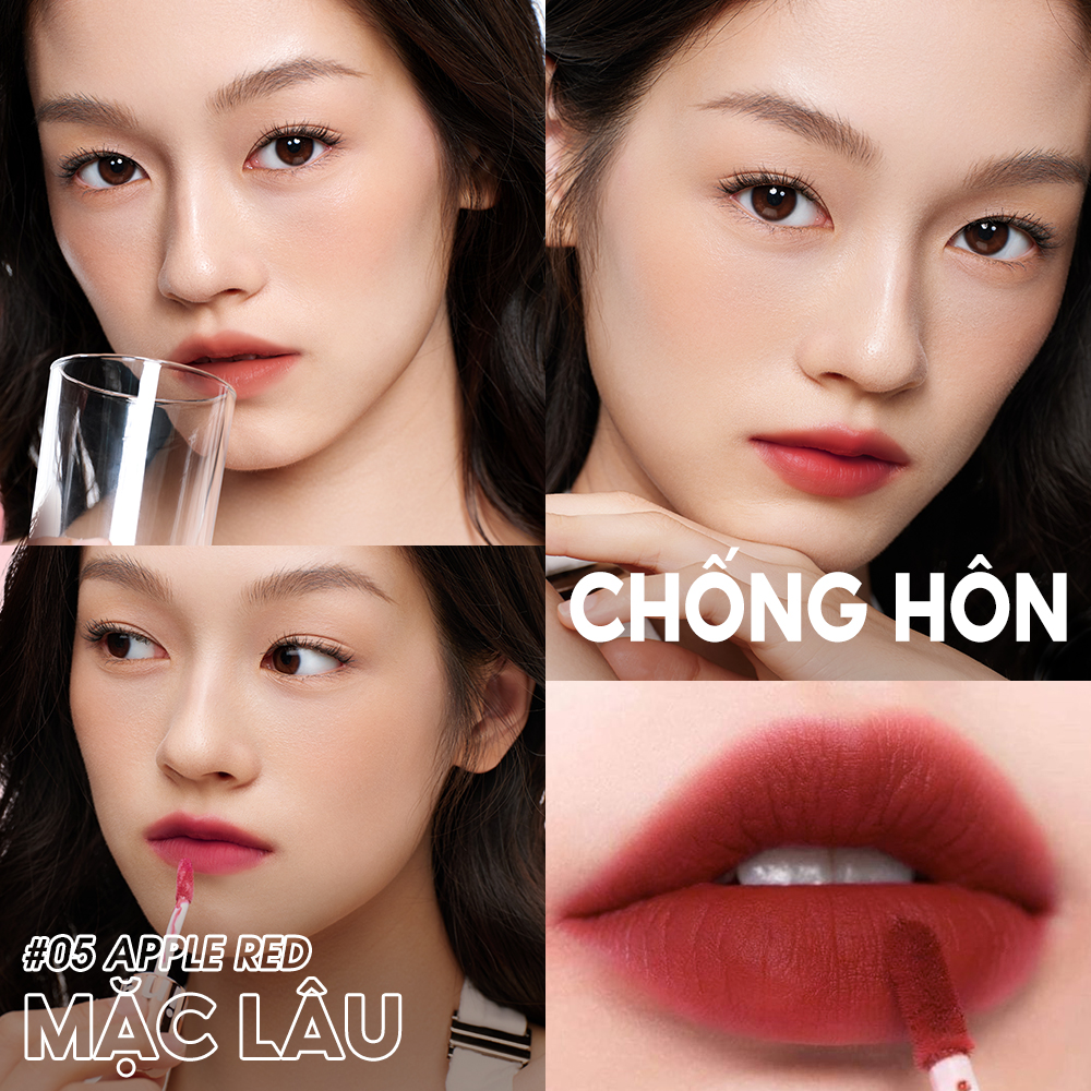 Mô tả Son bóng lì O.TWO.O trang điểm lâu trôi chống nước chống dính cốc - 4