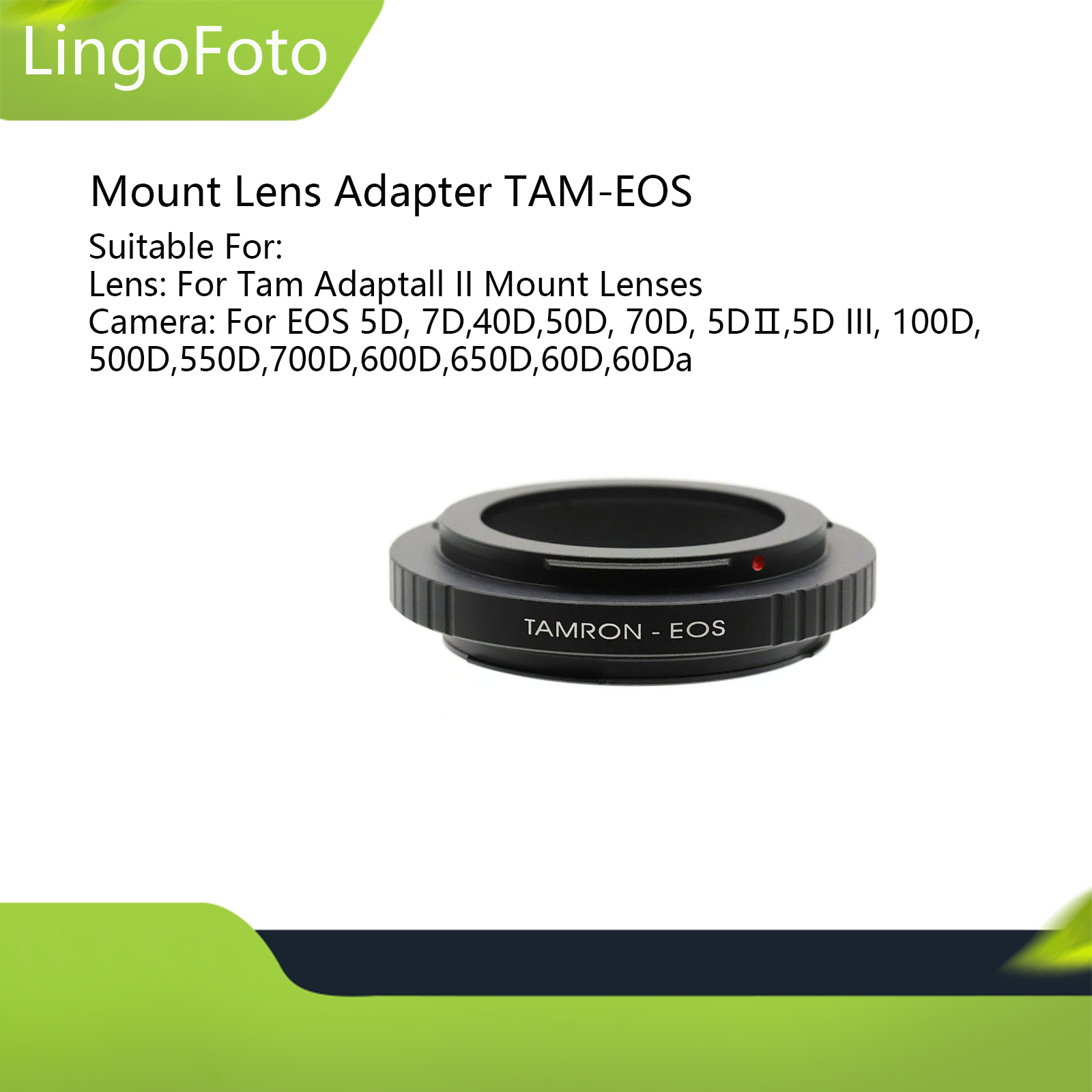 Mount Lens Adapter TAM-EOS Cho Tam Adaptall 2 AD2 Ống Kính Sang EOS EF ...