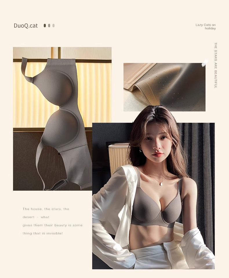 Mô tả Fallsweet Nữ Push Up Bra Mềm Underwire Liền Mạch Chống Chảy xệ Brassiere B C D Cup Áo Ngực Đỏ - 2