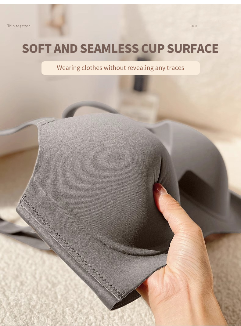 Mô tả Fallsweet Nữ Push Up Bra Mềm Underwire Liền Mạch Chống Chảy xệ Brassiere B C D Cup Áo Ngực Đỏ - 6