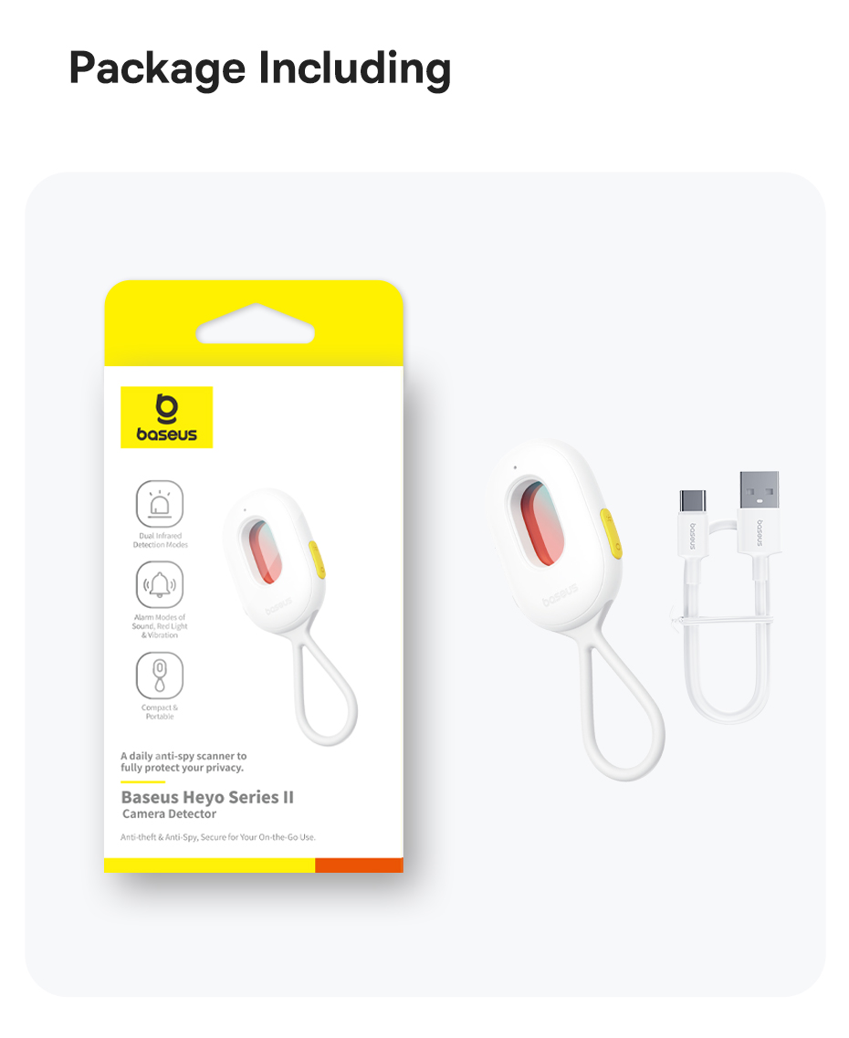 Mô tả Cụm máy ảnh Baseus Heyo Series II Phát hiện di động Tiện ích chống nhìn trộm - 12