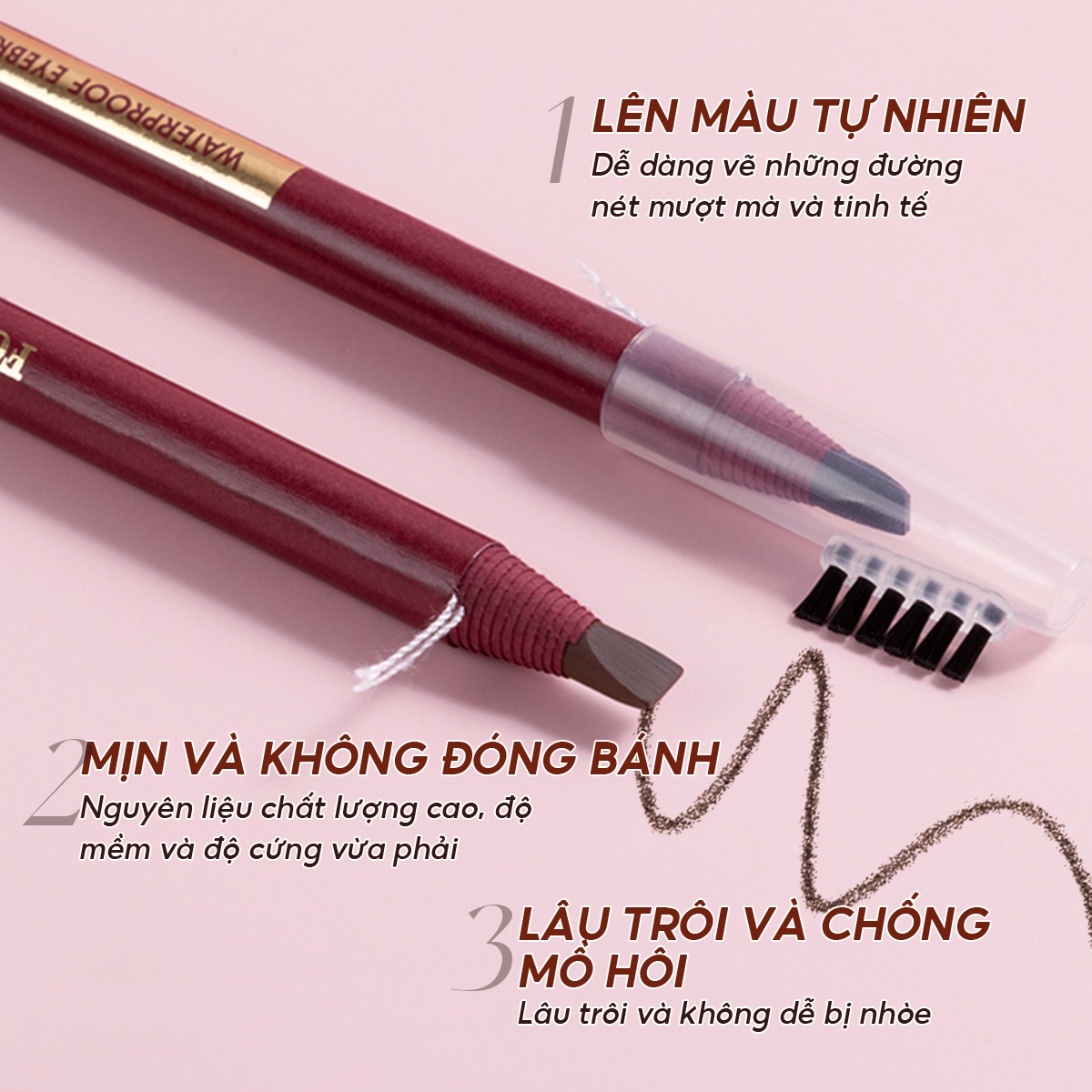 Mô tả Chì kẻ chân mày IMAGIC EY-344 thiết kế kiểu dây kéo giấy chuyên nghiệp 13g - 1