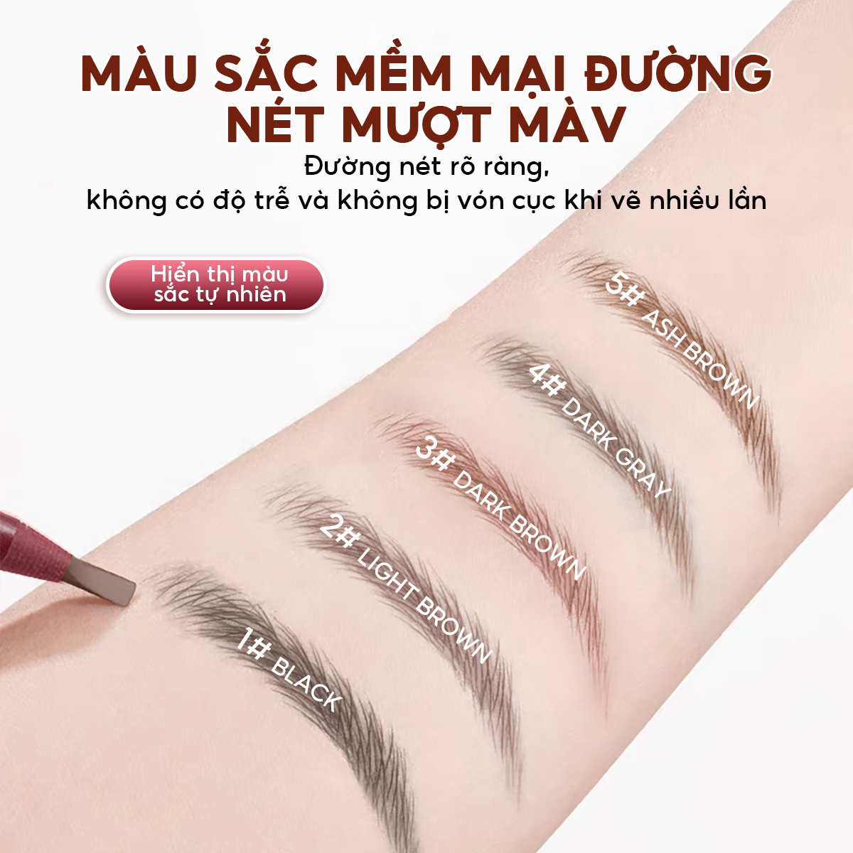 Mô tả Chì kẻ chân mày IMAGIC EY-344 thiết kế kiểu dây kéo giấy chuyên nghiệp 13g - 4
