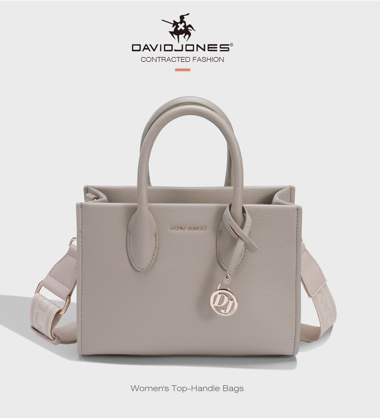 Mô tả David Jones Paris 2025 Xuân Hè Bộ Sưu Tập Mới Vải Giả pu Top Tay Cầm Dành Cho Nữ Đeo Ngang Túi Da pu Nữ Mềm Mại Và Mềm Mại - 2