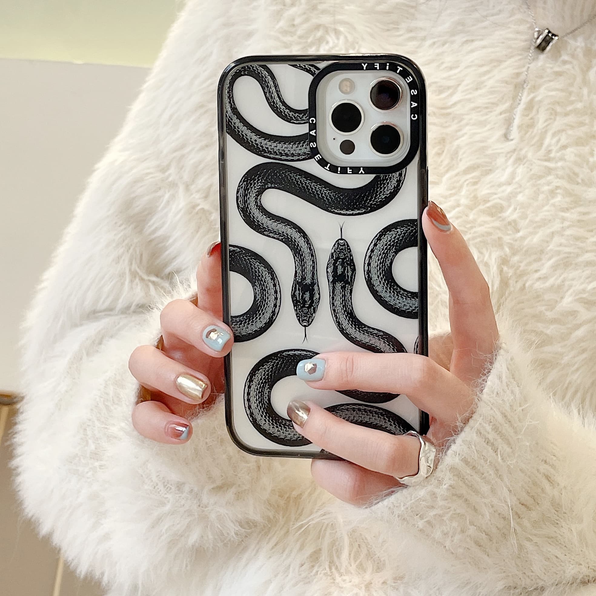 Casetify Black Snake King cho iphone 16promax 15 pro max 14 pro max 14 ...