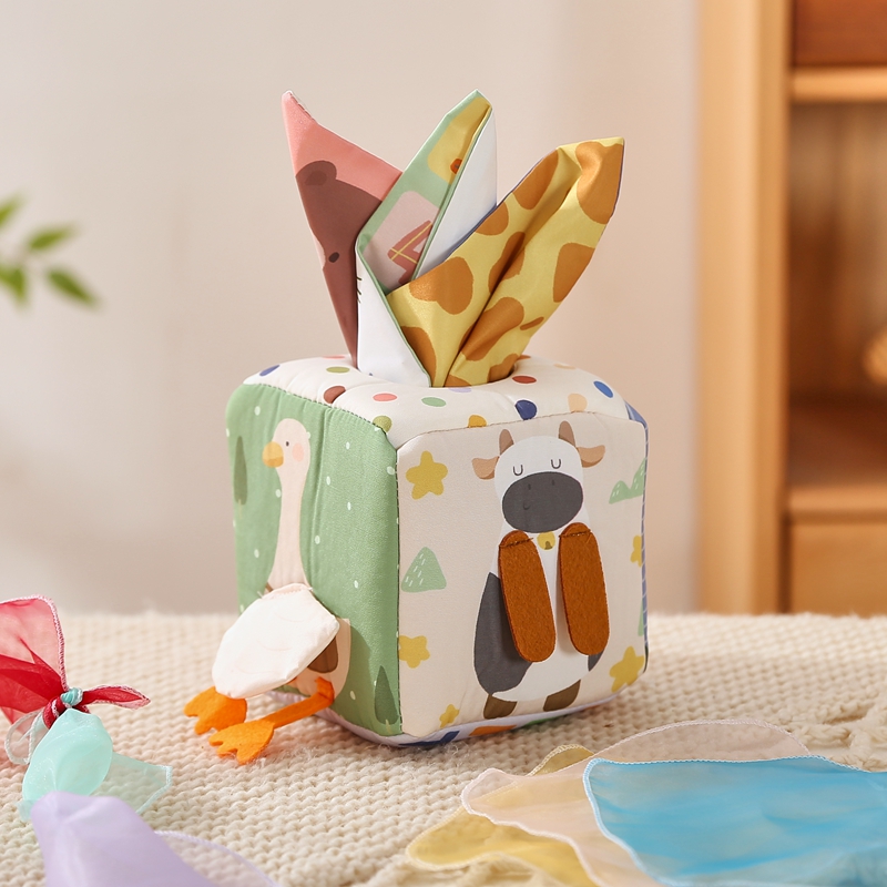 Mô tả Bé Montessori Đồ Chơi Magic Hộp Khăn Giấy Giáo Dục Hoạt Động Học Tập Cảm Giác Đồ Chơi Cho Trẻ Em Vui Nhộn Kotak Khăn Giấy Bận Rộn Ban Trò Chơi Cho Bé - 2