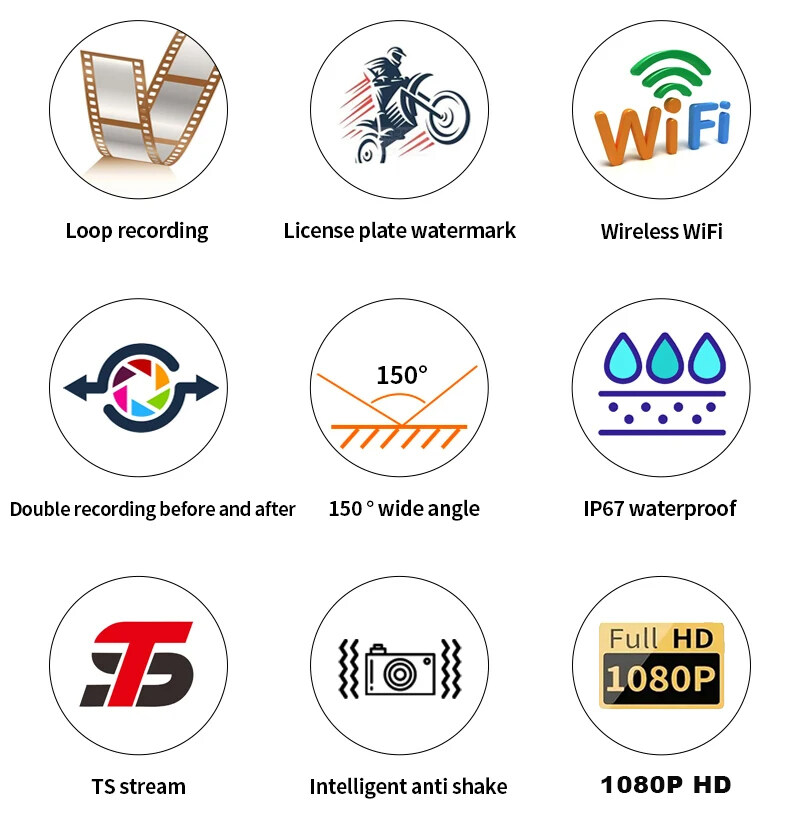 Mô tả Ekleva Không Dây Apple CarPlay Dual Bluetooth DVR Cho Xe Máy 5 "IPS Di Động GPS Điều Hướng Android Xe Máy Tự Động IPX7 Chống Nước - 4