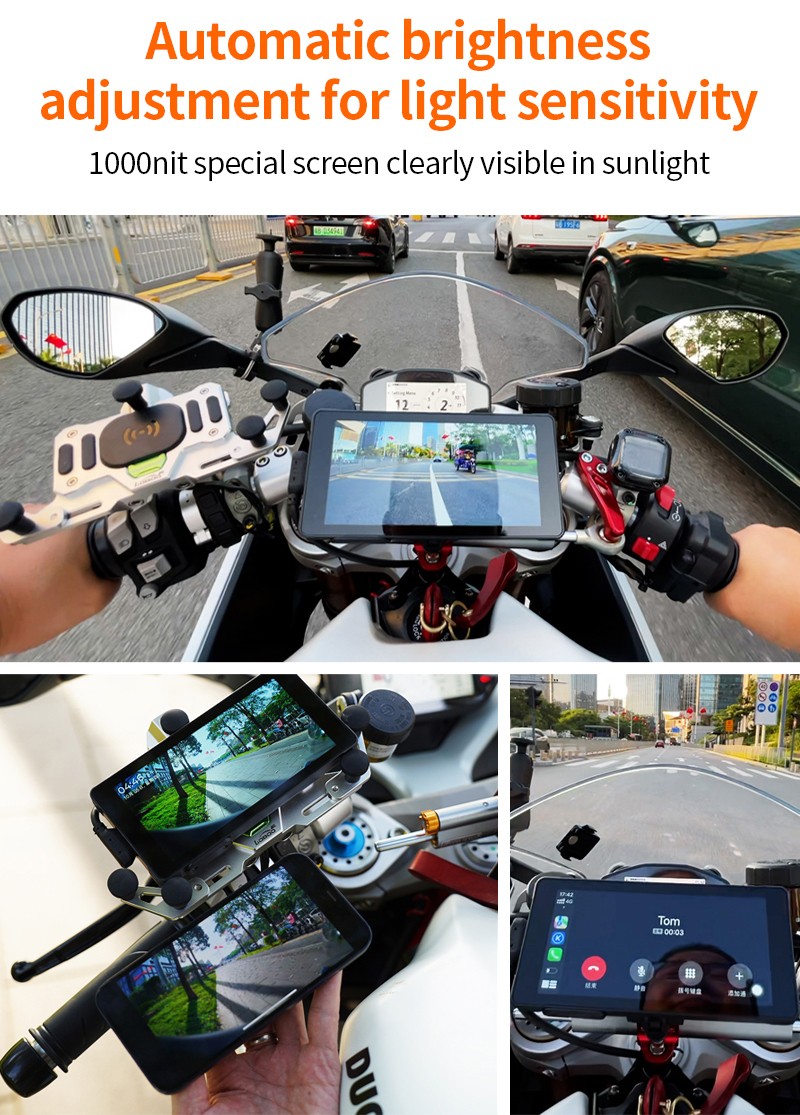 Màn hình Ekleva 5 inch IPS xe máy