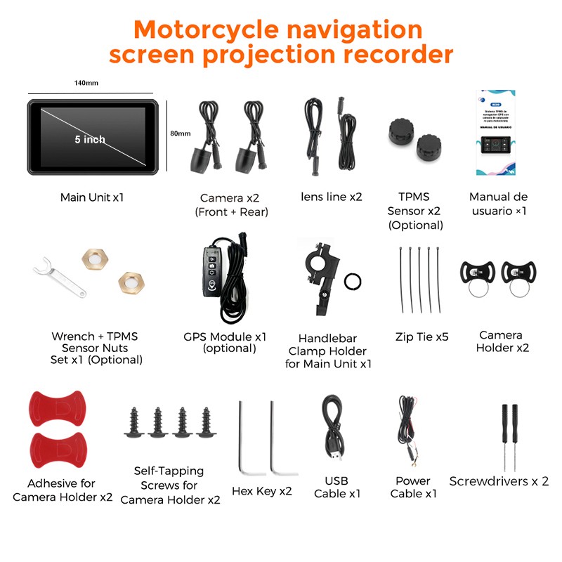 Kích thước Ekleva CarPlay xe máy