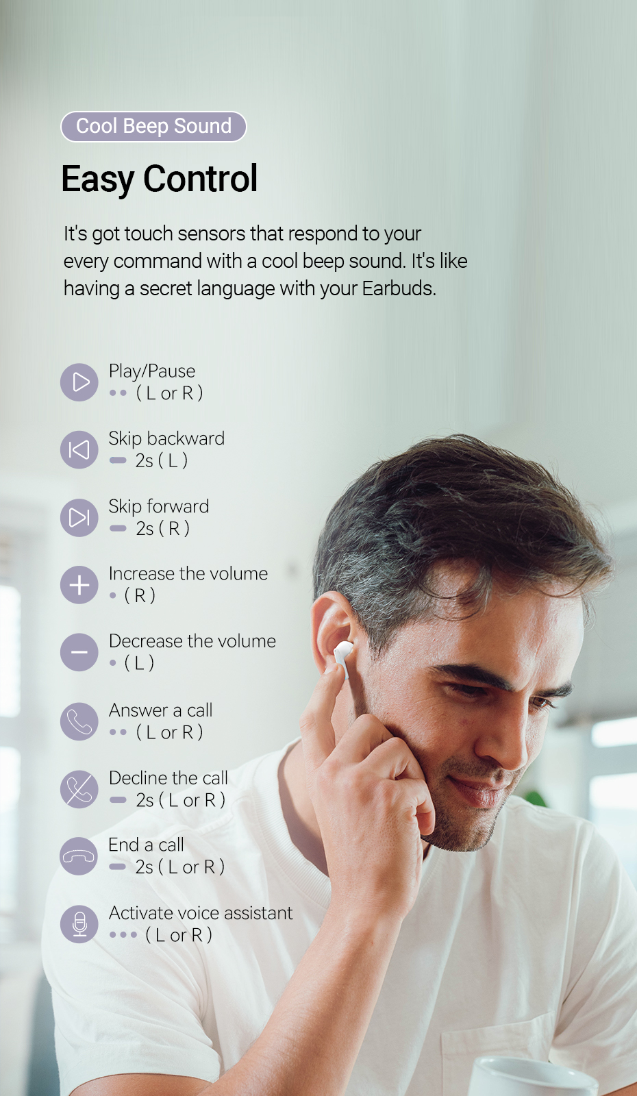 Mô tả Tai Nghe Không Dây Vention Elf E04 TWS IPX5 Bluetooth 5.3 TWS HD Âm Thanh Nổi Thấp Kèm Mic - 11