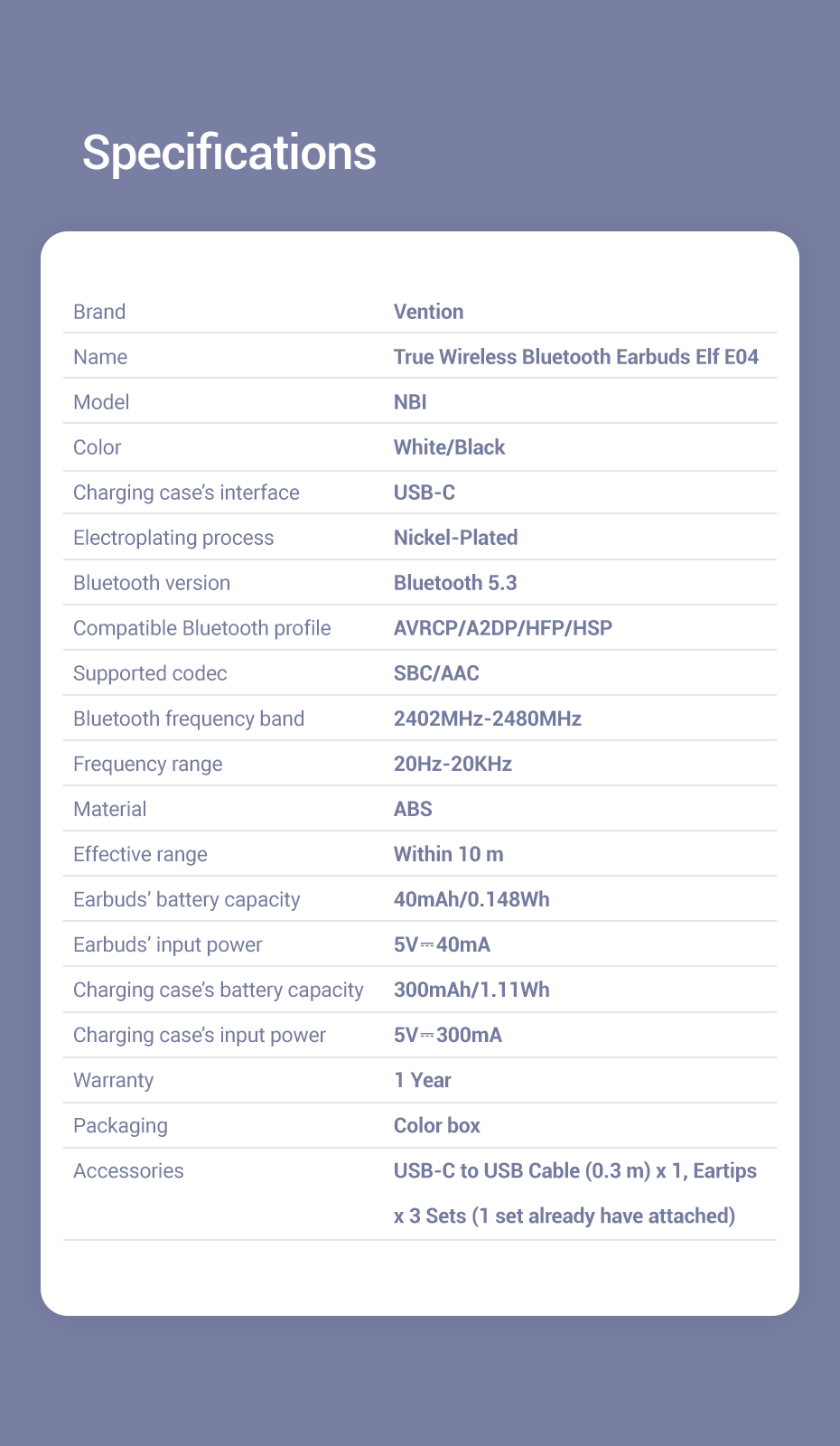 Mô tả Tai Nghe Không Dây Vention Elf E04 TWS IPX5 Bluetooth 5.3 TWS HD Âm Thanh Nổi Thấp Kèm Mic - 12