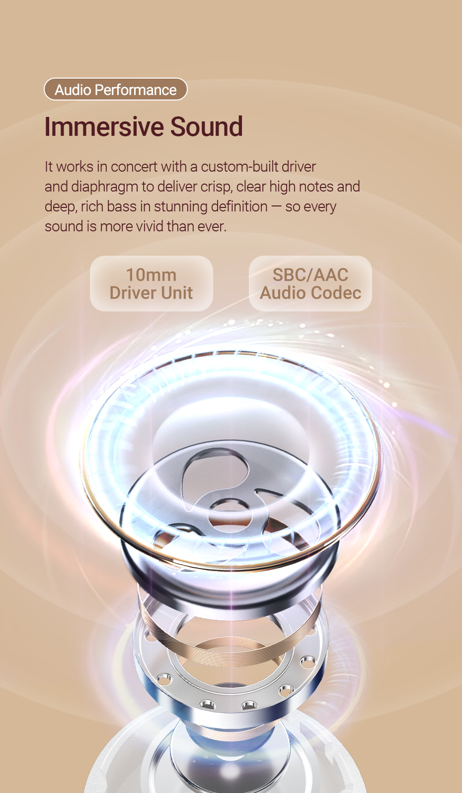 Mô tả Tai Nghe Không Dây Vention Elf E04 TWS IPX5 Bluetooth 5.3 TWS HD Âm Thanh Nổi Thấp Kèm Mic - 5