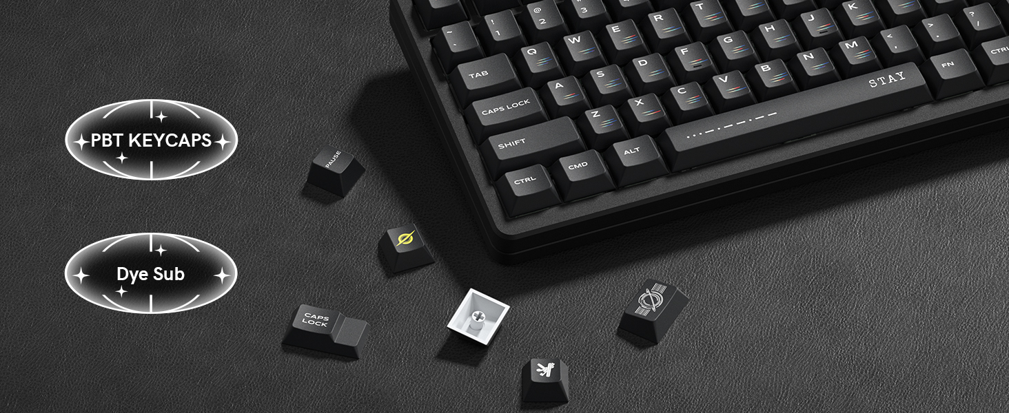Womier 134 Phím Starlight Dye Sub Keycaps Cherry Profile Tùy chỉnh Cơ ...
