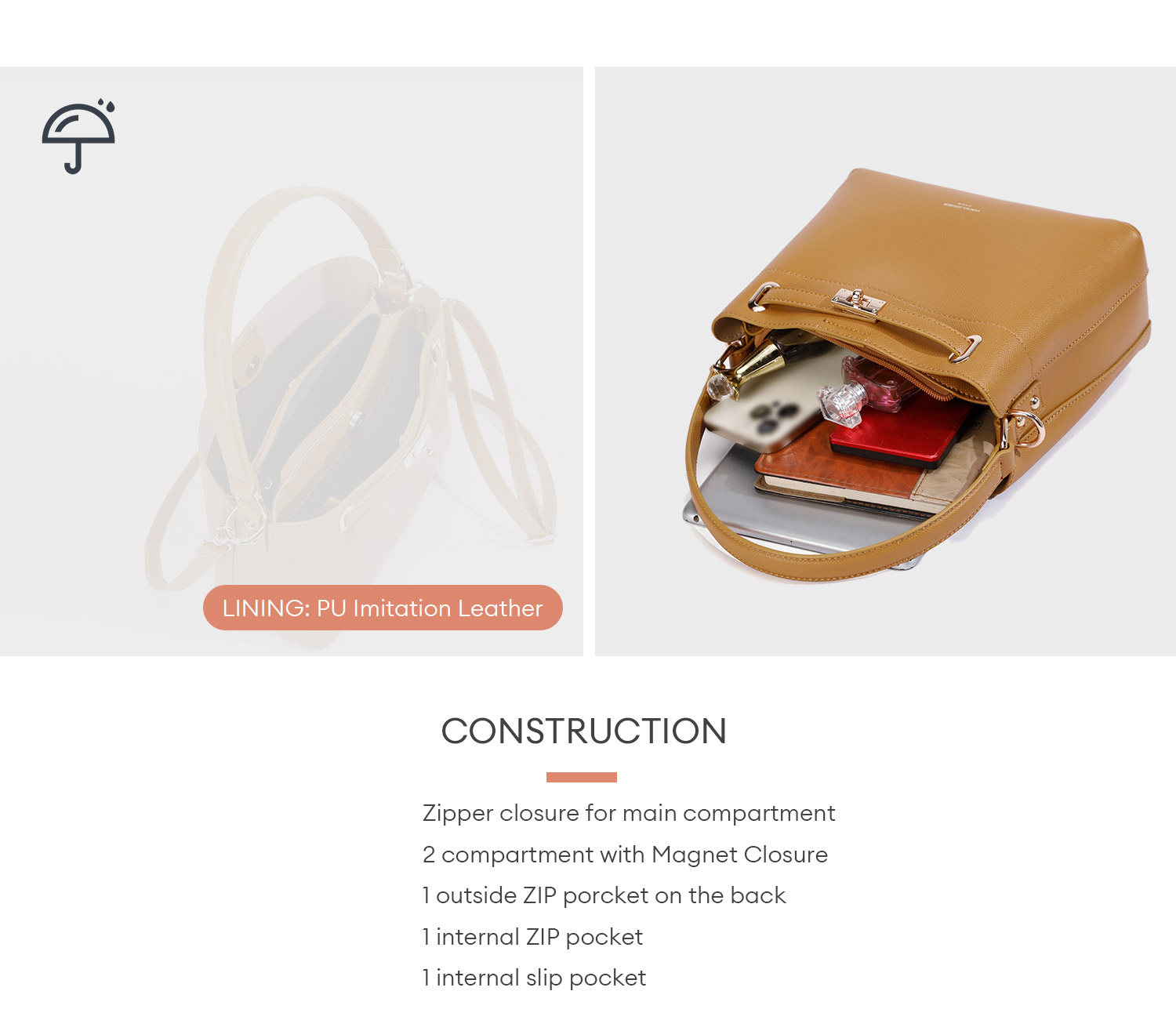 Mô tả Túi xách nữ DAVID JONES da pu thời trang 2023 - 6