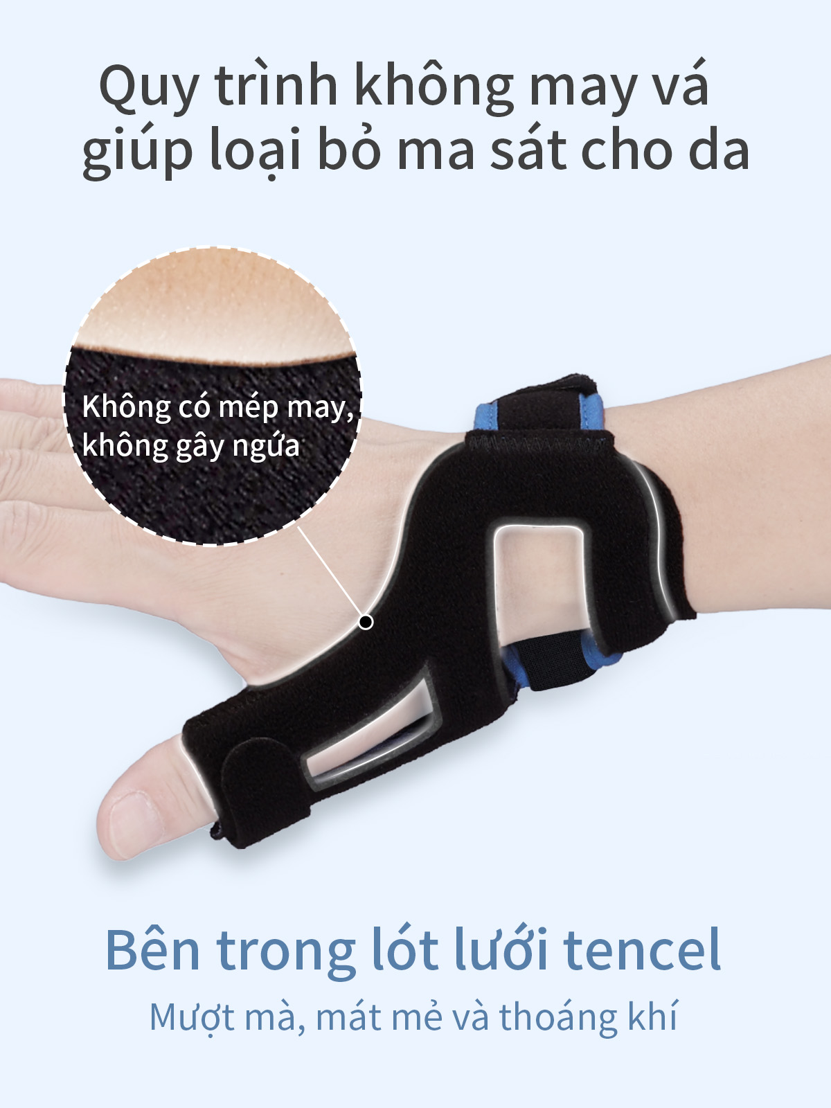 Mô tả Dụng cụ đeo ngón tay cái VELPEAU - thanh nẹp Spica có thể đảo chiều cổ tay và ngón tay, đai đeo hỗ trợ CMC, dụng cụ giữ ổn định cho ngón tay, De Quervain's, viêm khớp, viêm gân, giảm đau ống cổ tay - 7