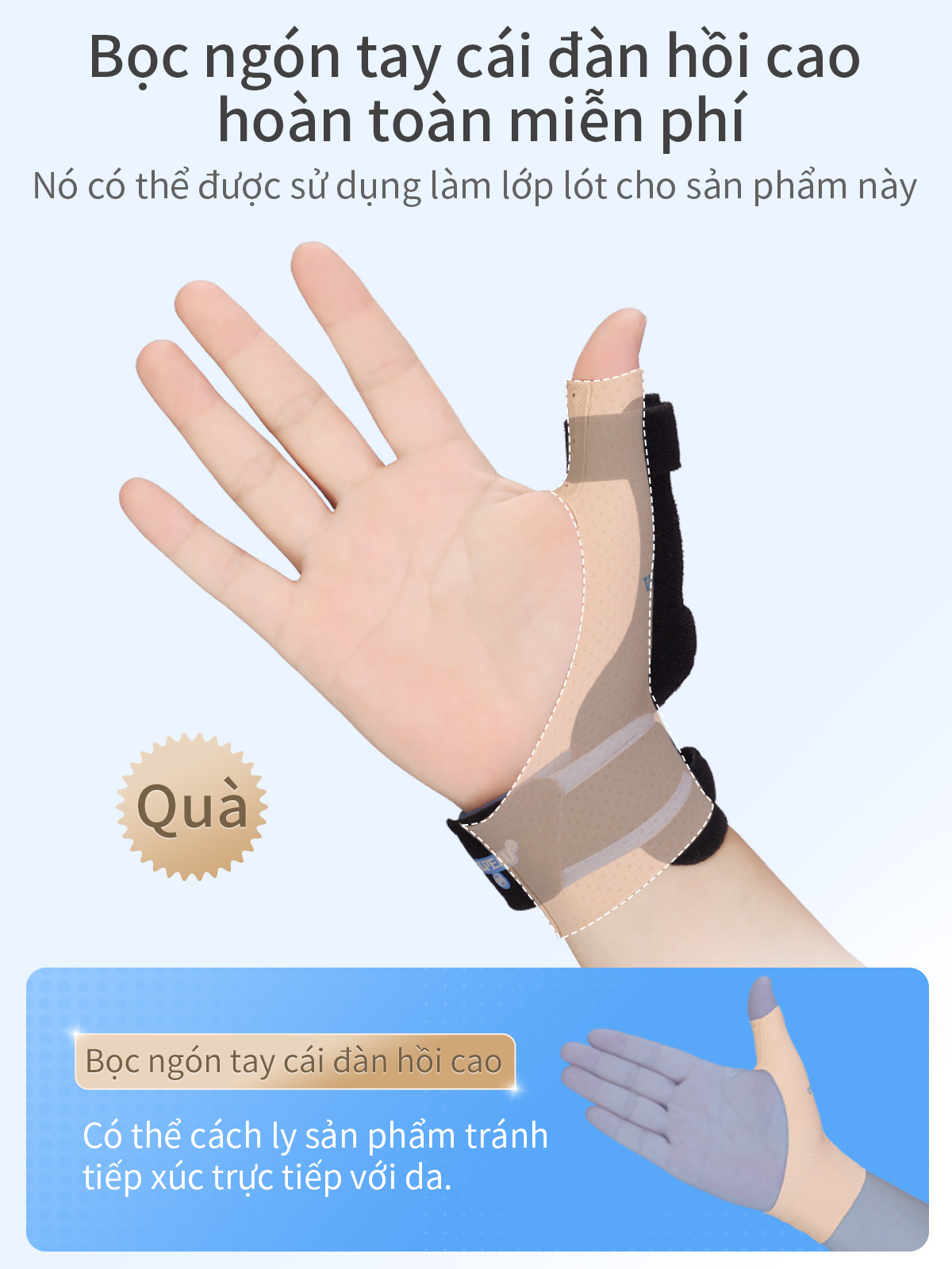Mô tả Dụng cụ đeo ngón tay cái VELPEAU - thanh nẹp Spica có thể đảo chiều cổ tay và ngón tay, đai đeo hỗ trợ CMC, dụng cụ giữ ổn định cho ngón tay, De Quervain's, viêm khớp, viêm gân, giảm đau ống cổ tay - 9
