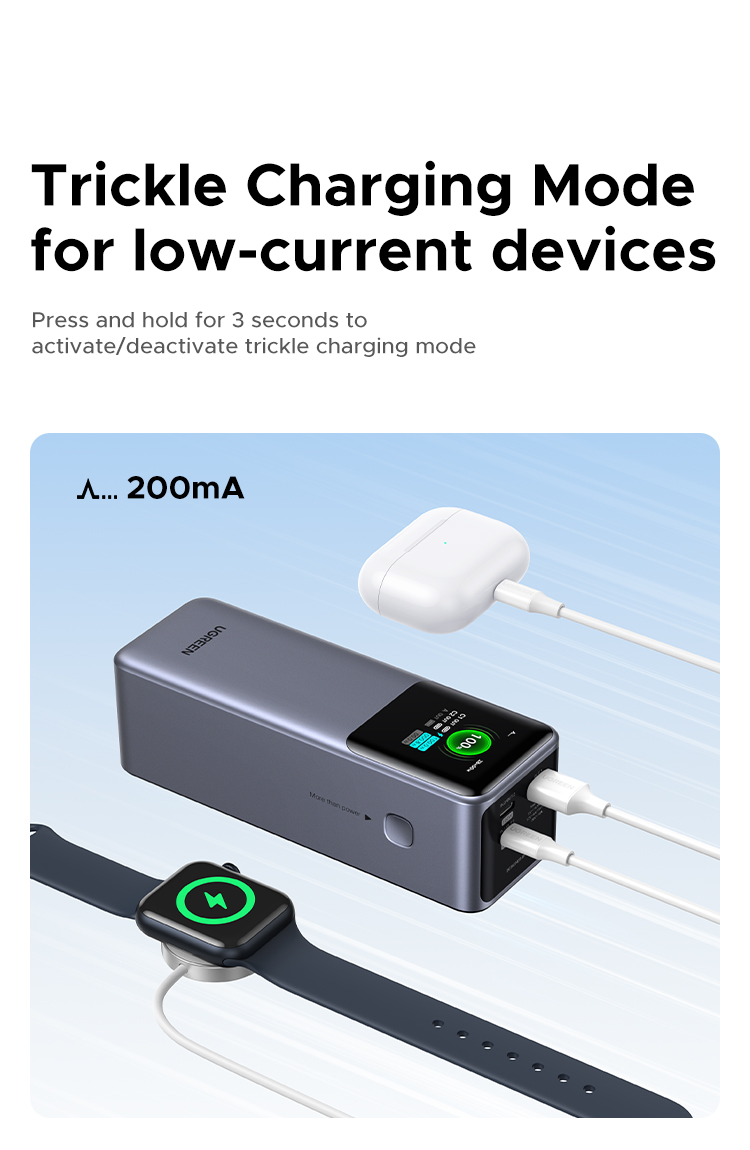 Ugreen 130W 20000mAh |25000mAh 200W Laptop Power Bank Sạc Siêu Nhanh 100W PD3.1 Cho Macbook Air / Pro Lenovo cho iPhone 18 Pro Max iPhone 17 Pro Max – ảnh mô tả chi tiết 12