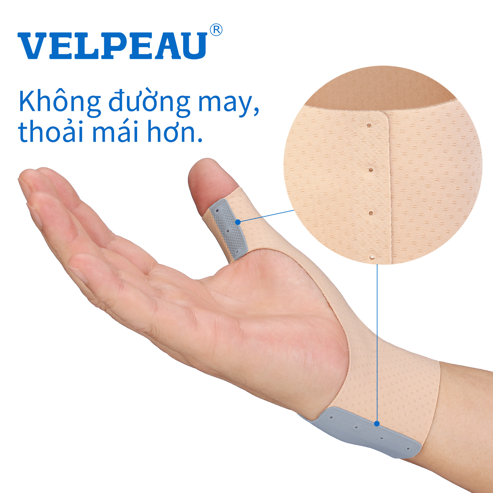 Mô tả VELPEAU bao tay hỗ trợ ngón cái đàn hồi cao (Một đôi) - Dụng cụ bảo vệ ngón cái mềm mại, có thể giúp giảm đau, viêm khớp, đau khớp, viêm gân, trật khớp, thể thao - 4