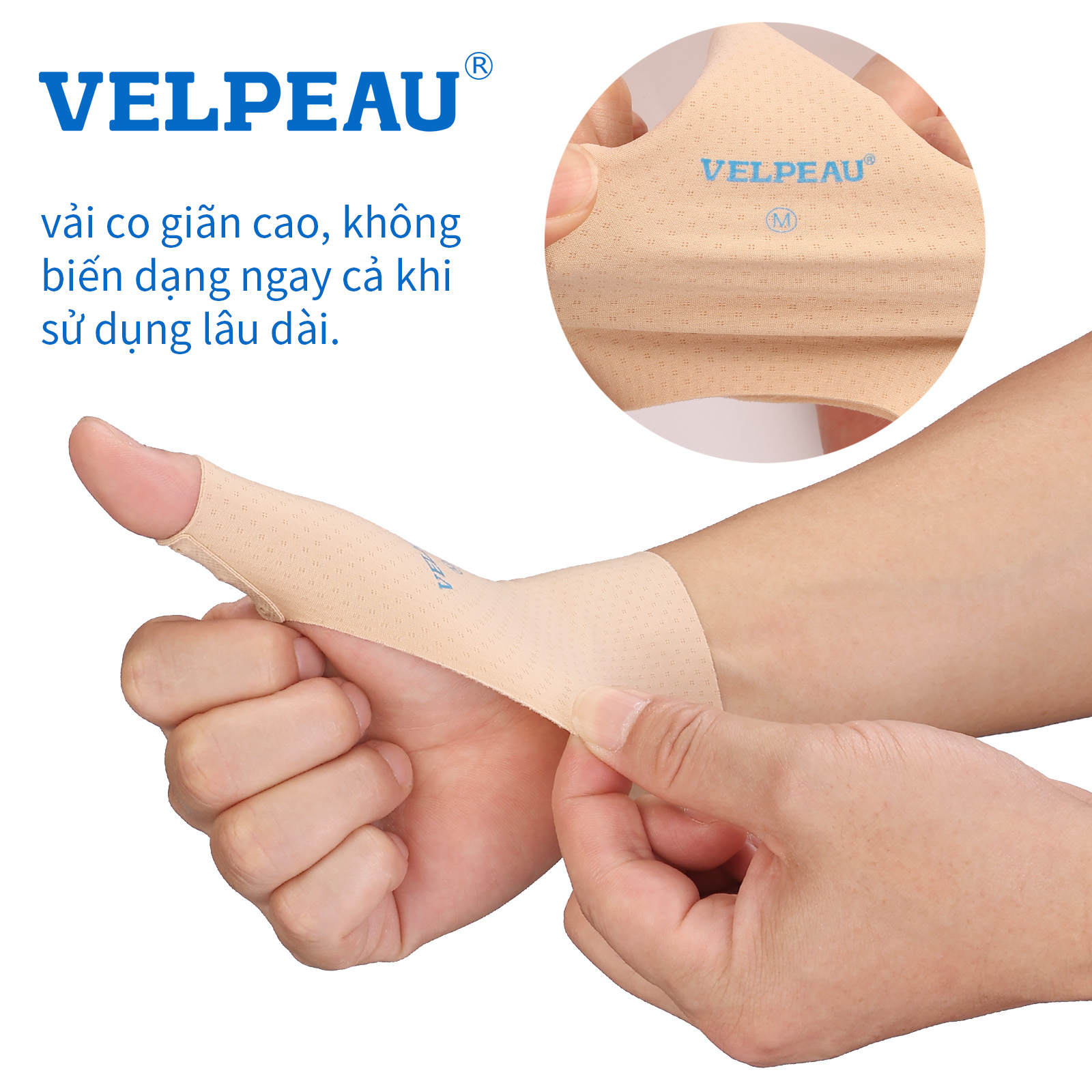 Mô tả VELPEAU bao tay hỗ trợ ngón cái đàn hồi cao (Một đôi) - Dụng cụ bảo vệ ngón cái mềm mại, có thể giúp giảm đau, viêm khớp, đau khớp, viêm gân, trật khớp, thể thao - 5