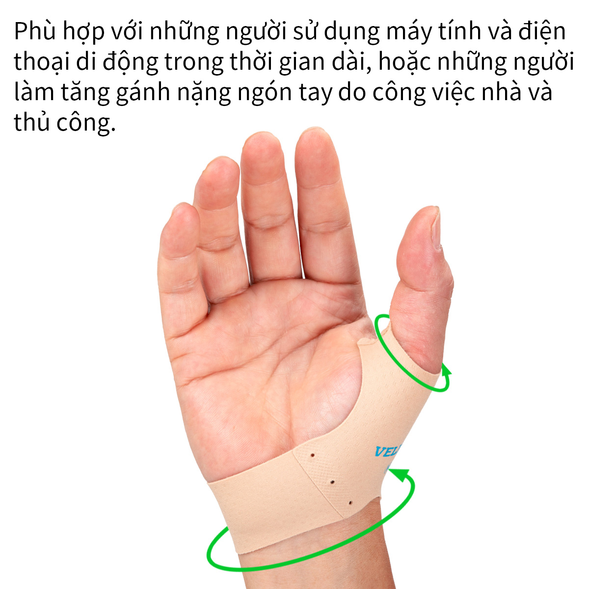 Mô tả VELPEAU bao tay hỗ trợ ngón cái đàn hồi cao (Một đôi) - Dụng cụ bảo vệ ngón cái mềm mại, có thể giúp giảm đau, viêm khớp, đau khớp, viêm gân, trật khớp, thể thao - 6