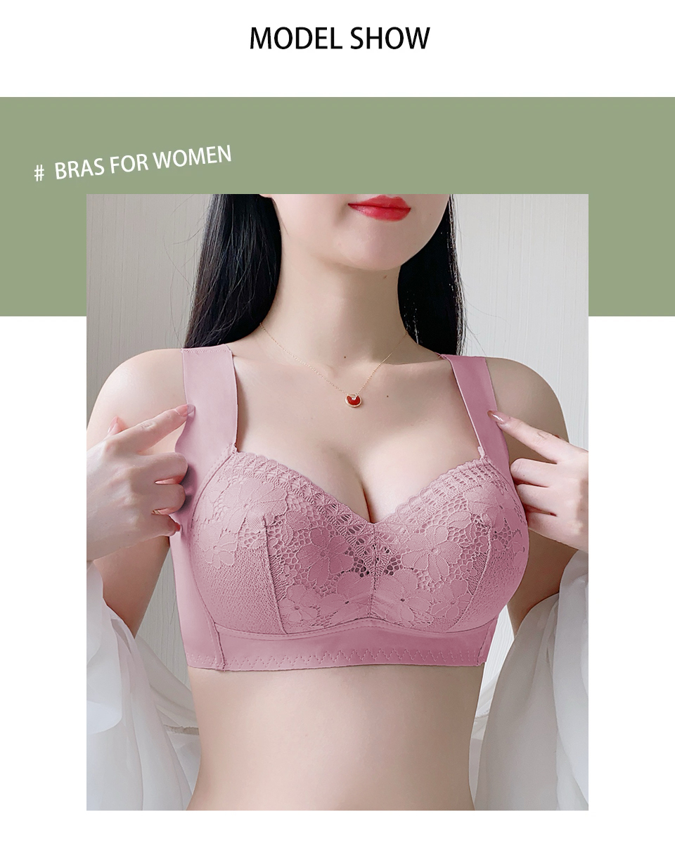 Mô tả Fallsweet Bigsize Thước Mỏng Cốc Áo Ngực Nữ Không Dây Push Up Bralette Nữ Thoáng Khí Vest - 7
