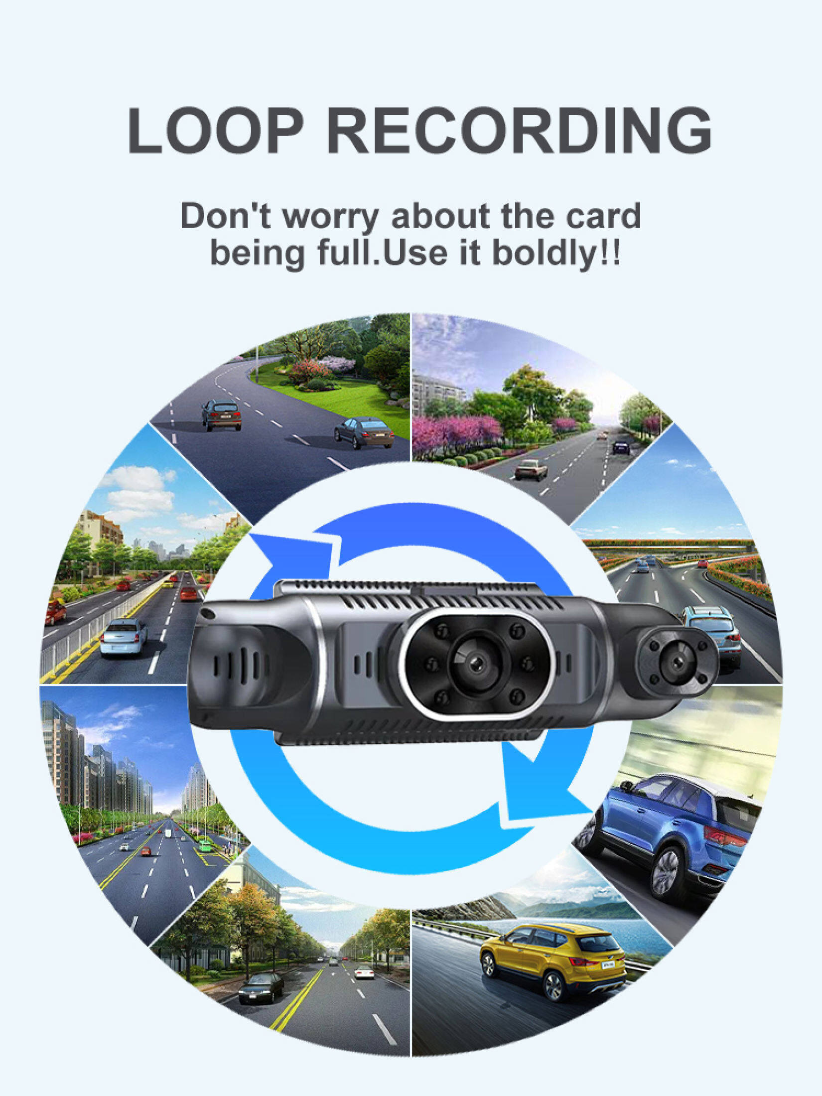 Camera hành trình Ekleva 4 kênh hiển thị