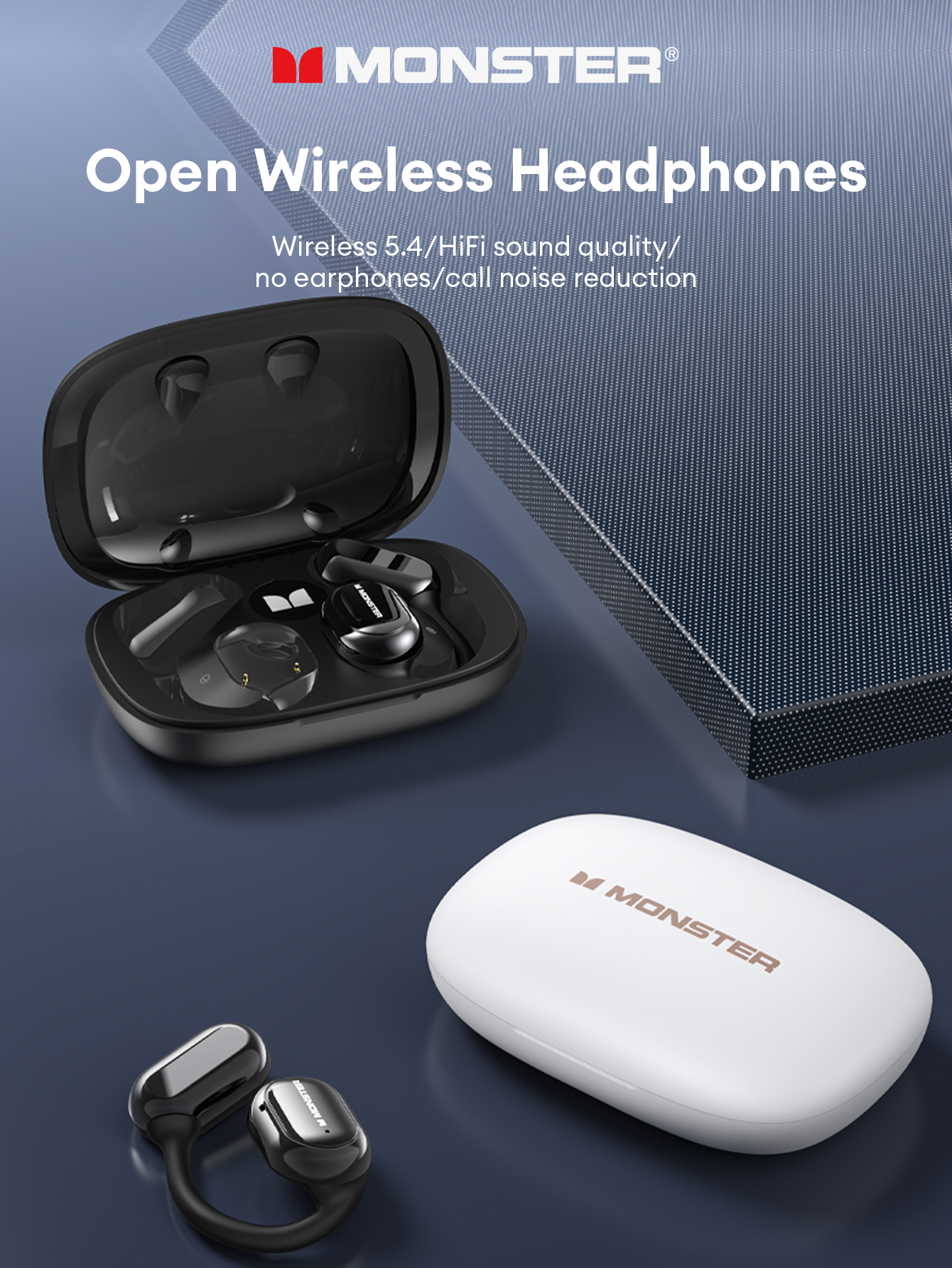 Monster MH22156 Tai nghe không dây Bluetooth Gọi khử tiếng ồn Chất