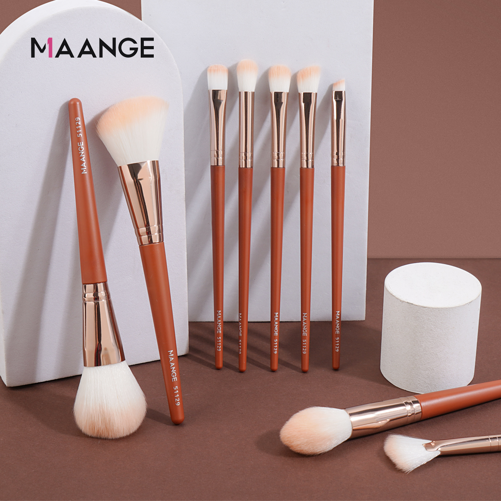 Mô tả Bộ cọ trang điểm 9 cây MAANGE chuyên nghiệp cọ má hồng, phấn mắt, cọ che khuyết điểm chuyên nghiệp 51129 - 1