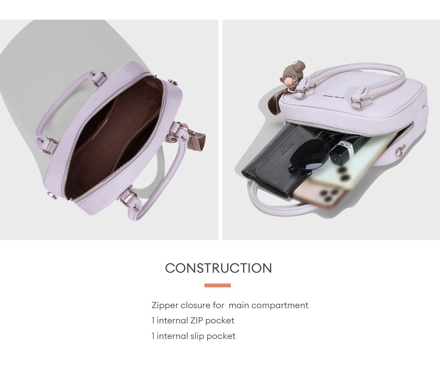 Mô tả David Jones Paris 2025 Xuân Hè Bộ Sưu Tập Mới Thiết Kế Nữ Túi Đeo Top-Handle Da pu Nữ Mềm Mại Và Mỏng Túi - 6
