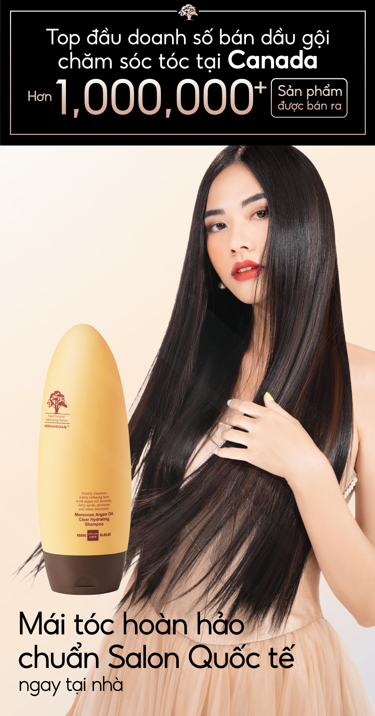 Mô tả Dầu xả siêu dưỡng ẩm Arganmidas Moroccan Argan Oil Clear Hydrating Conditioner  - 450ml - 3