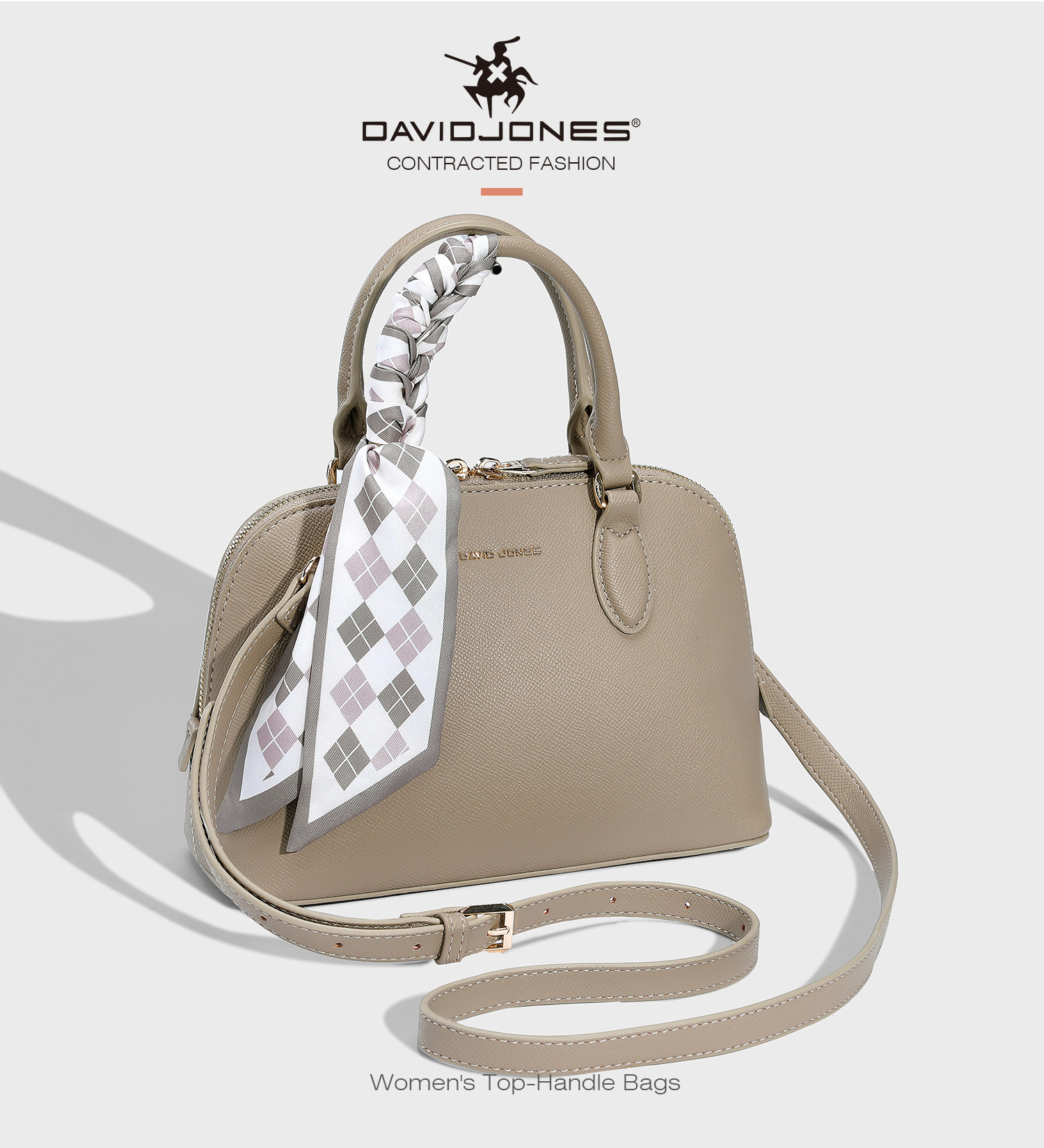 Mô tả David Jones Paris 2025 Xuân Hè Bộ Sưu Tập Mới Thiết Kế Nữ Totes Túi Văn Phòng Túi Đeo Ngang Da pu Nữ Mềm Mại Và Mềm Mại - 2