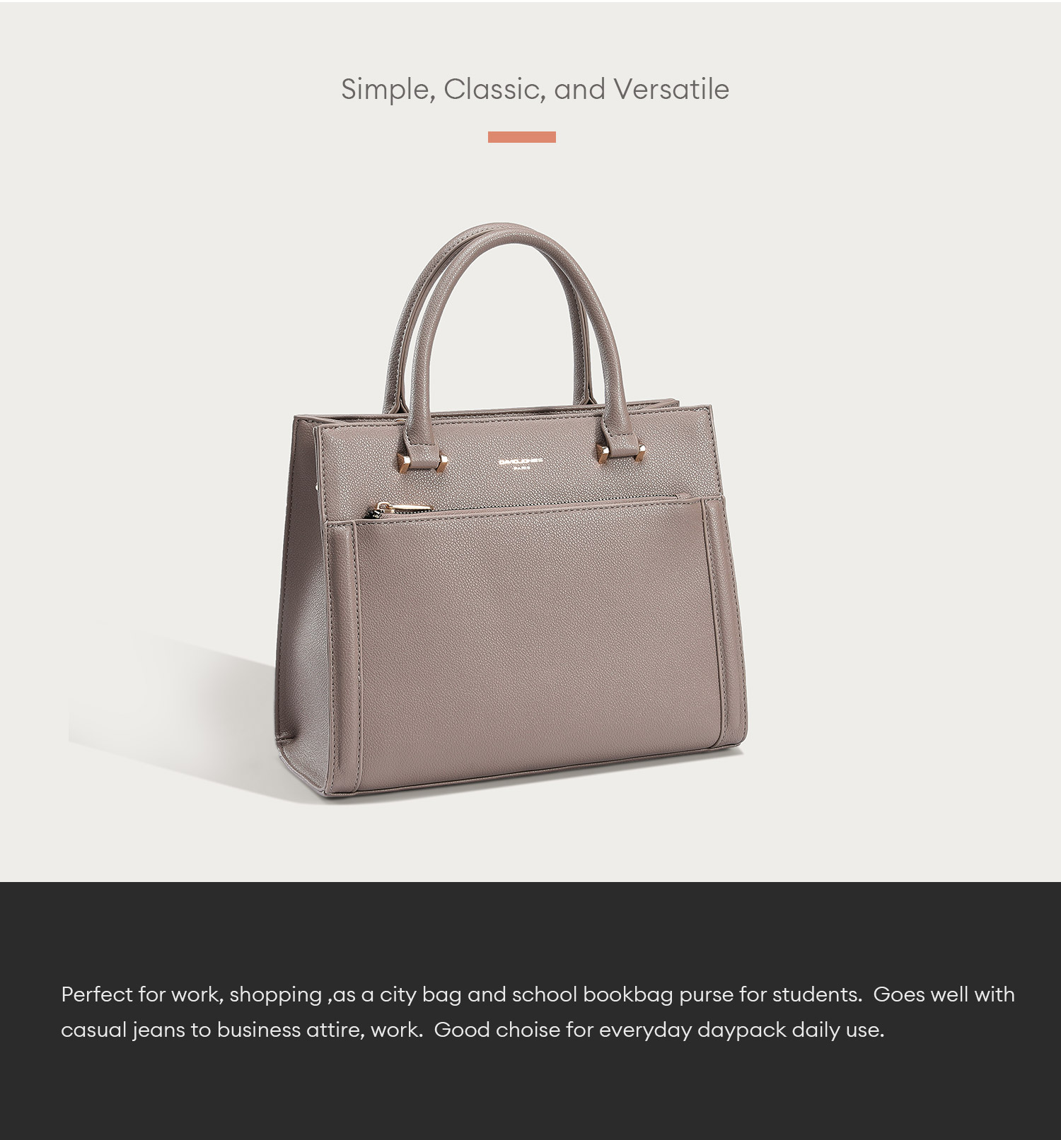 Mô tả David Jones Paris 2024 Xuân Hè Bộ Sưu Tập Mới Thiết Kế Nữ Totes Top-Handle Túi Da pu Nữ Mềm Mại Và Mỏng Túi - 7