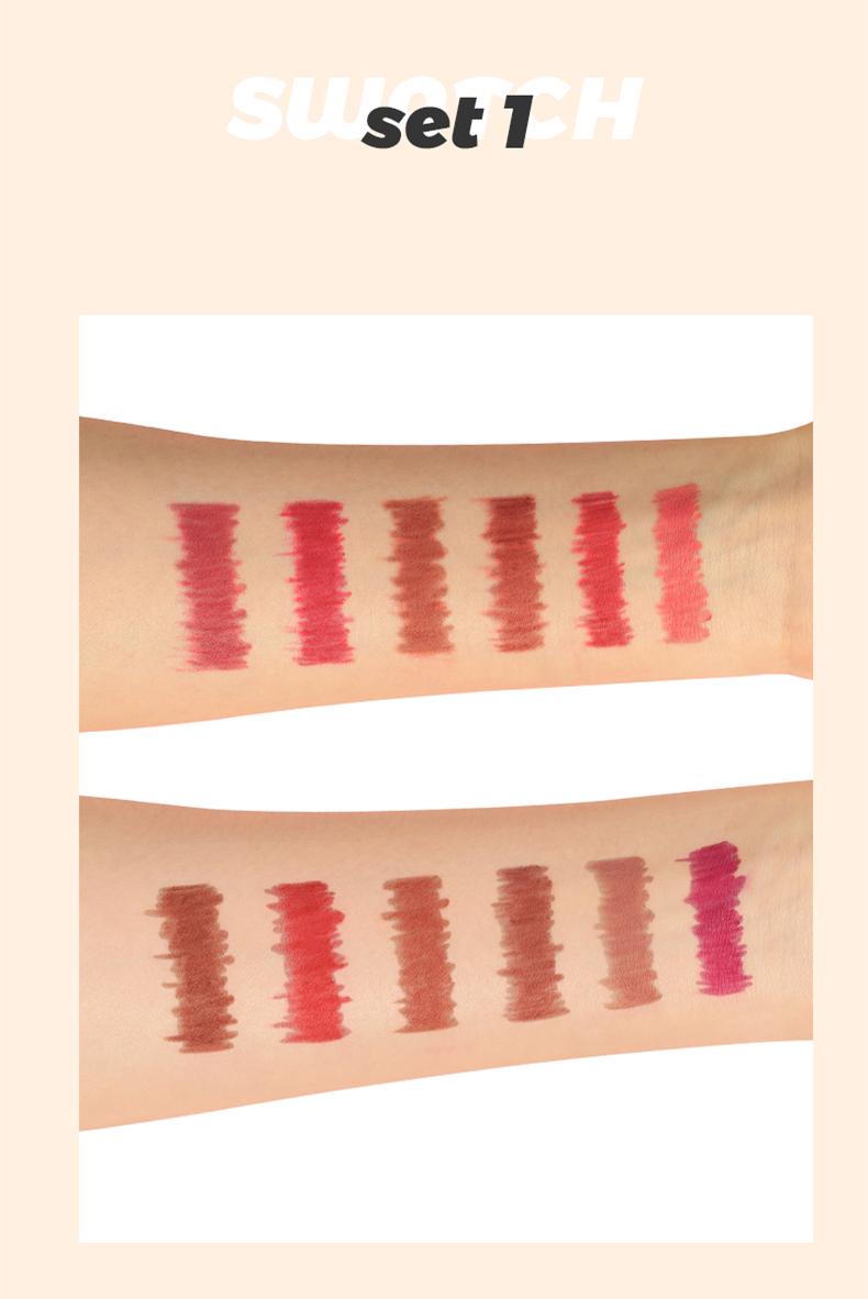 Mô tả Pudaier Creamy 12 Màu Series Lip Liner Set Matte Lipstick Chống Thấm Nước Lâu Dài Son Lót Bộ Phác Thảo Môi Trang Điểm - 7
