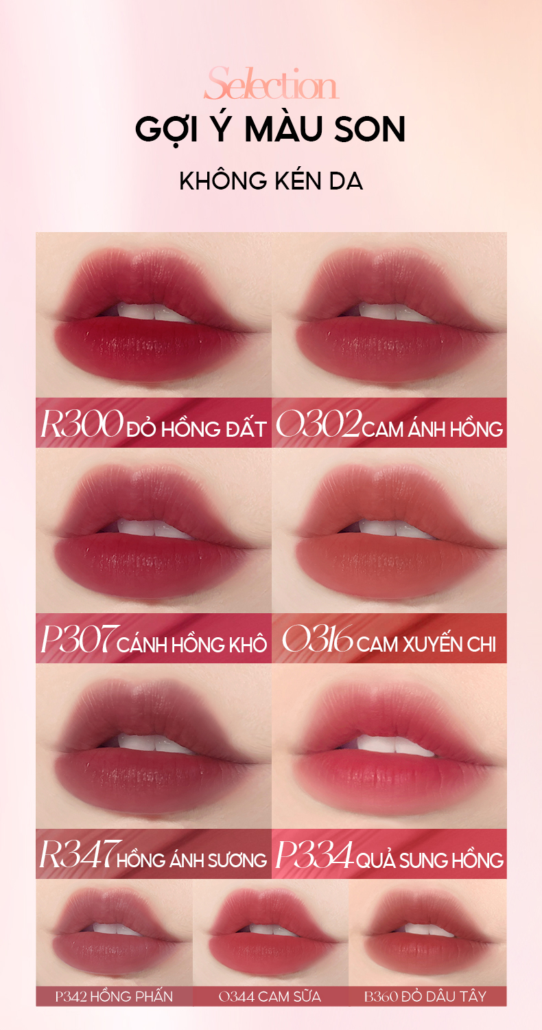 Mô tả Son tint bóng COLORKEY dưỡng ẩm trong suốt mềm mại lâu trôi độ ấm vừa vặn không dính có sắc tố cao - 9
