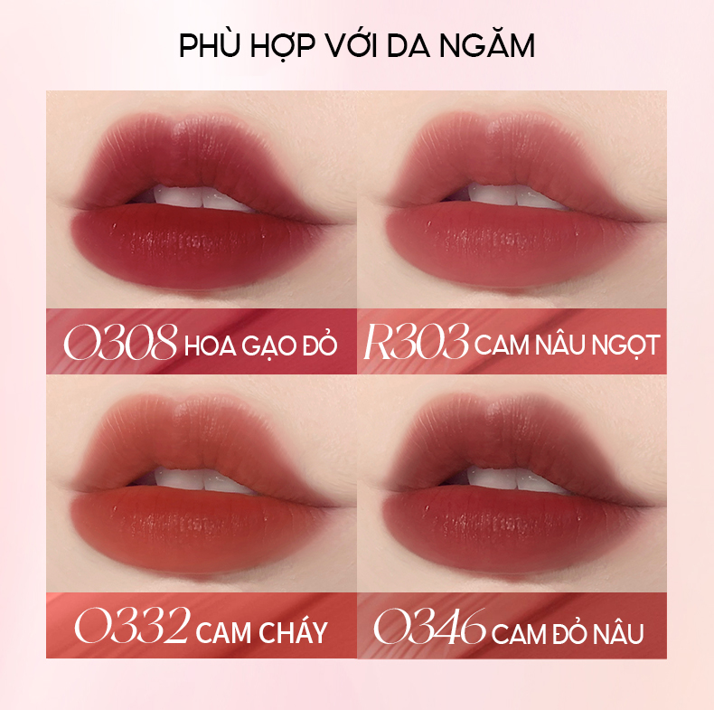 Mô tả Son tint bóng COLORKEY dưỡng ẩm trong suốt mềm mại lâu trôi độ ấm vừa vặn không dính có sắc tố cao - 10