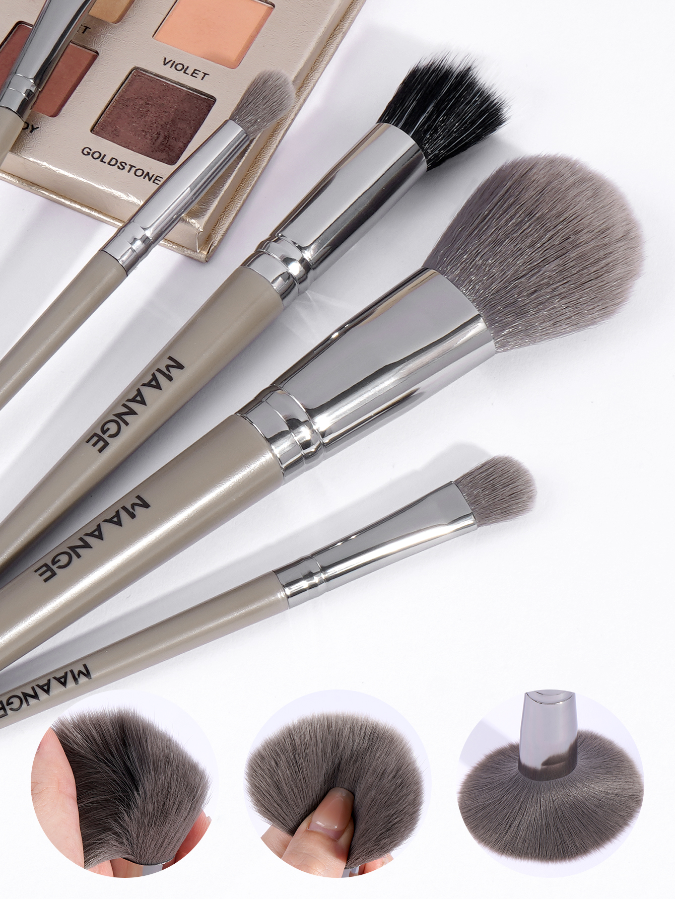 Mô tả Cọ makeup chuyên nghiệp MAANGE 6 cây cọ má hồng và phấn mắt lông siêu mềm thích hợp cho người mới bắt đầu 52161 - 3