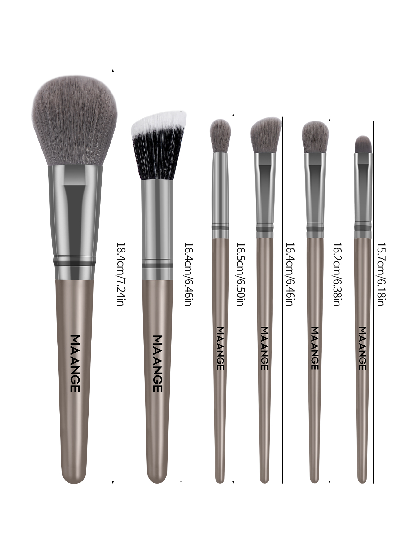 Mô tả Cọ makeup chuyên nghiệp MAANGE 6 cây cọ má hồng và phấn mắt lông siêu mềm thích hợp cho người mới bắt đầu 52161 - 5