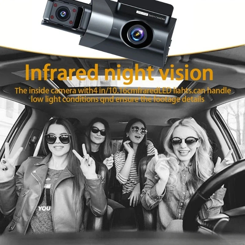 Mô tả Ekleva WiFi Xe Dashcam HD 1080P Cam Hộp Đen 3 Kênh Dvr Với WiFi Đỗ Xe Video Đảo Chiều Hình Ảnh Camera Ô Tô Đầu Ghi Video - 3
