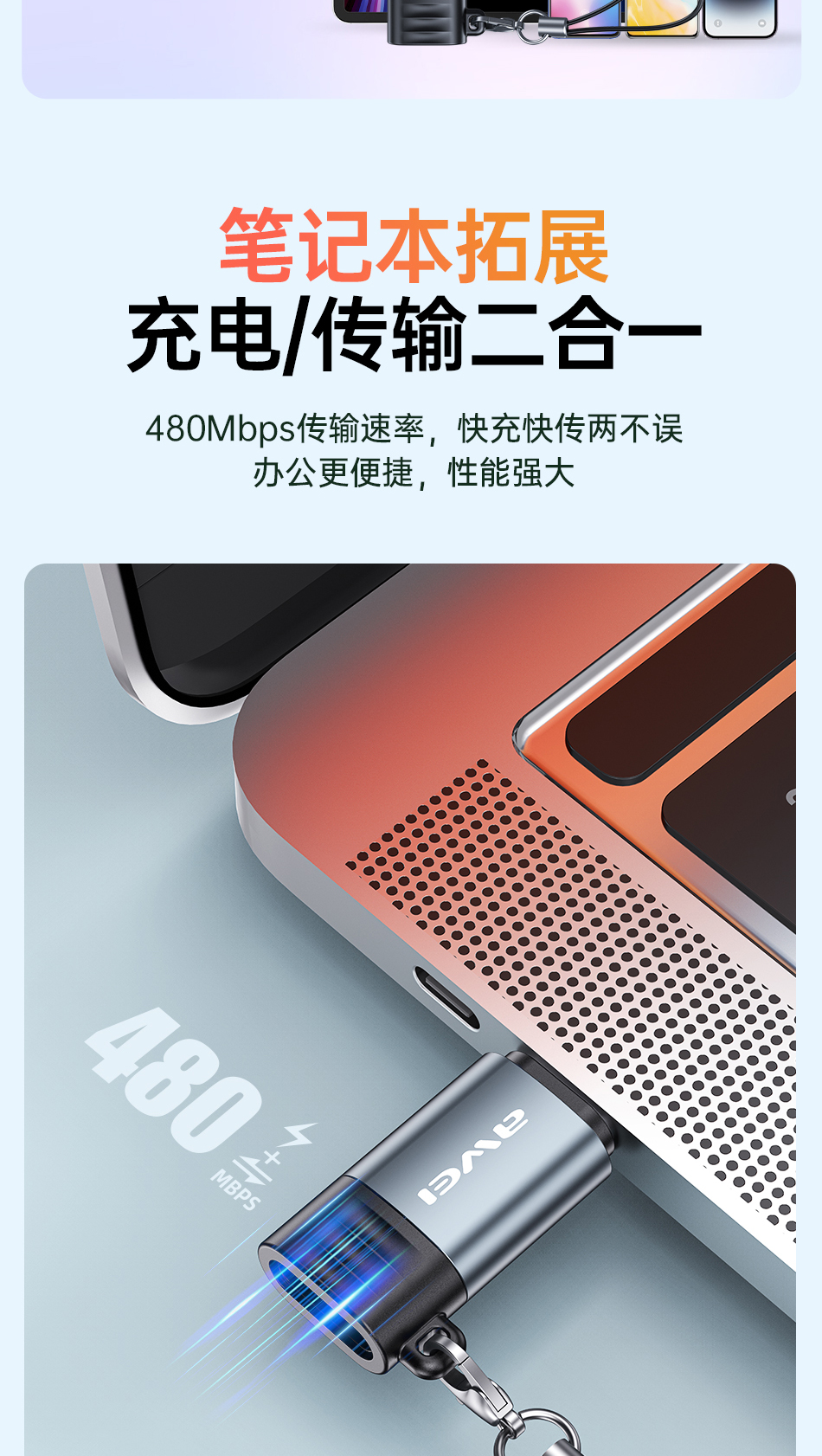 Mô tả Cáp Chuyển Đổi Type C Sang iP Chính Hãng 480Mbps Cho Máy Tính Bảng/iP Pro Max - 3