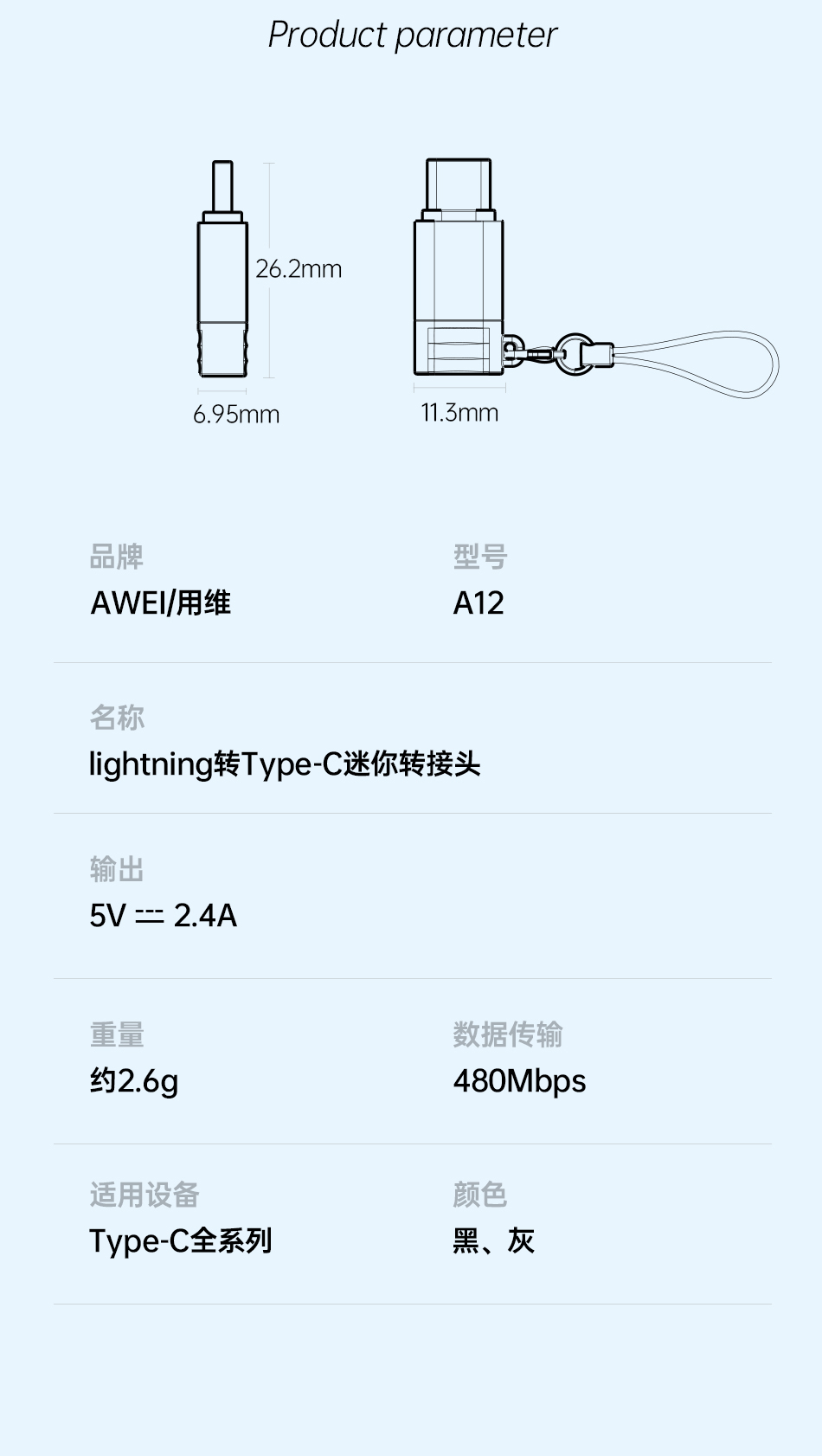 Mô tả Cáp Chuyển Đổi Type C Sang iP Chính Hãng 480Mbps Cho Máy Tính Bảng/iP Pro Max - 8