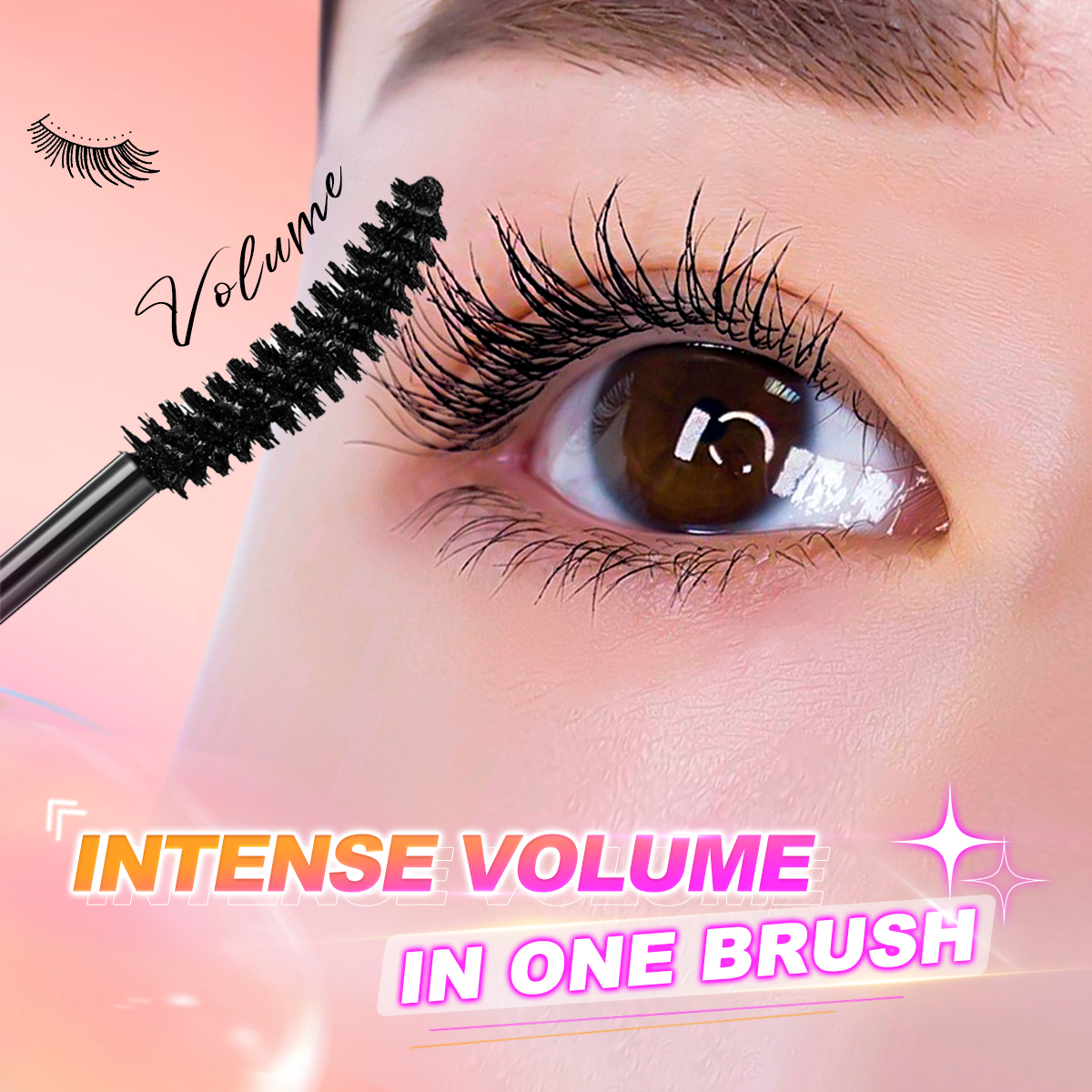 Mô tả Minimeli Volume Mascara Chống Thấm Nước Lâu Dài Dày Kéo Dài Trang Điểm Mắt - 1