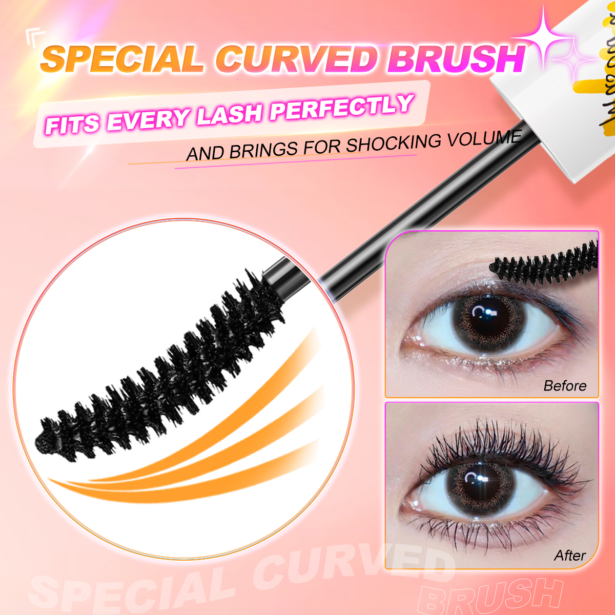 Mô tả Minimeli Volume Mascara Chống Thấm Nước Lâu Dài Dày Kéo Dài Trang Điểm Mắt - 2