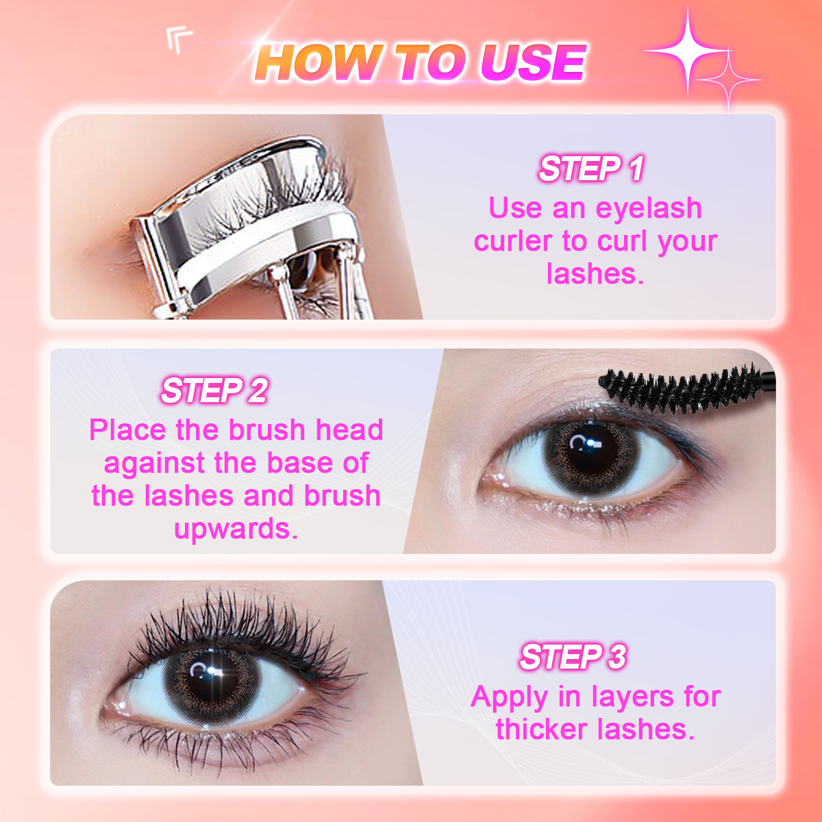 Mô tả Minimeli Volume Mascara Chống Thấm Nước Lâu Dài Dày Kéo Dài Trang Điểm Mắt - 3