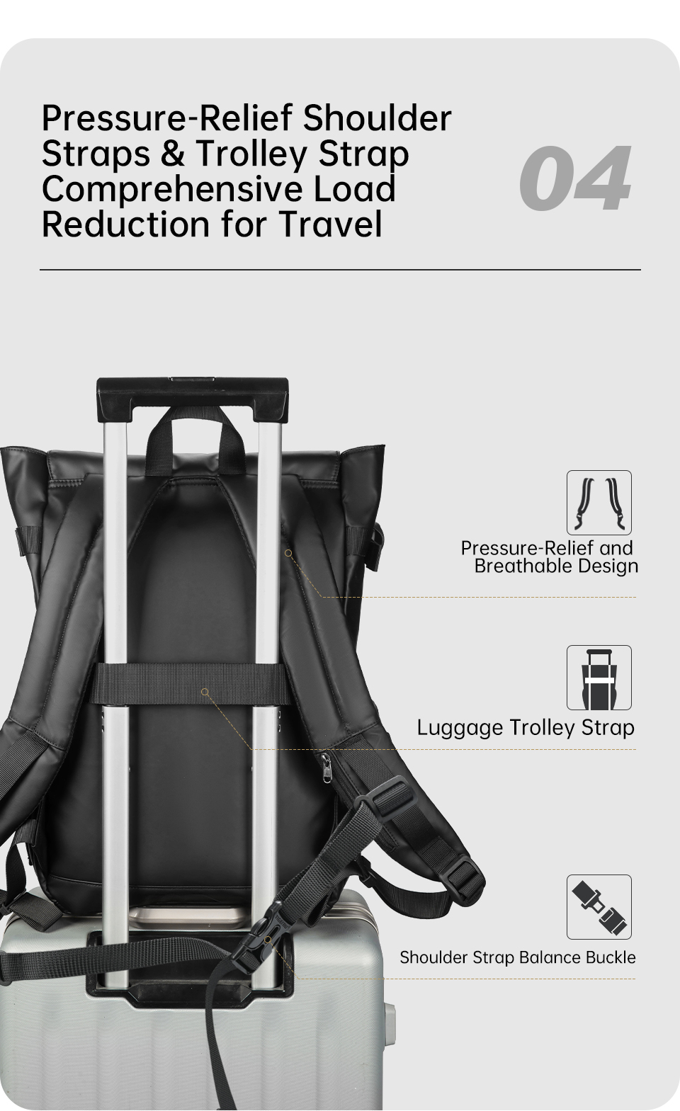 Mô tả Ba lô nam Tigernu 9812 Ba lô máy tính xách tay 15,6 inch Ba lô đi học Fasion Cabin Ba lô học sinh Ba lô du lịch Ba lô máy tính xách tay - 9