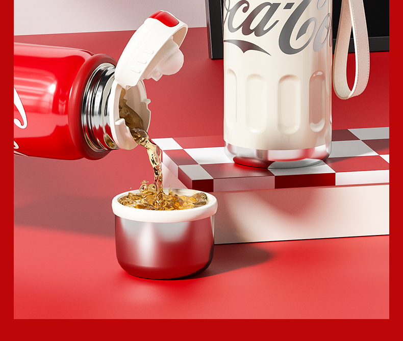 Mô tả Insulated cup Germ capacity 500ml 316 grade stainless steel material Coca Cola Co branded - 11