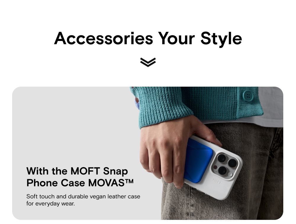 Mô tả Moft Snap on Phone Stand Wallet MOVASTM - Ví từ tính Tương thích với dòng iPhone 12 / 13 / 14 / 15 / 16 - 6
