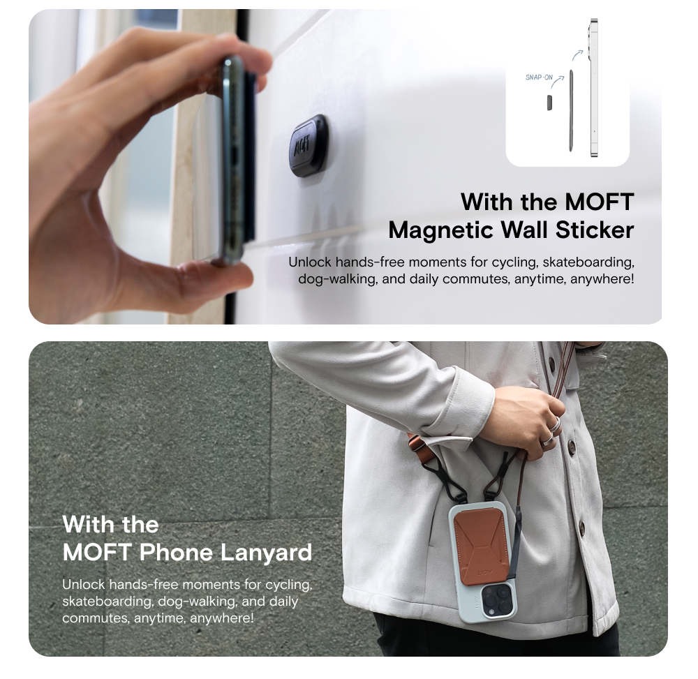 Mô tả Moft Snap on Phone Stand Wallet MOVASTM - Ví từ tính Tương thích với dòng iPhone 12 / 13 / 14 / 15 / 16 - 7