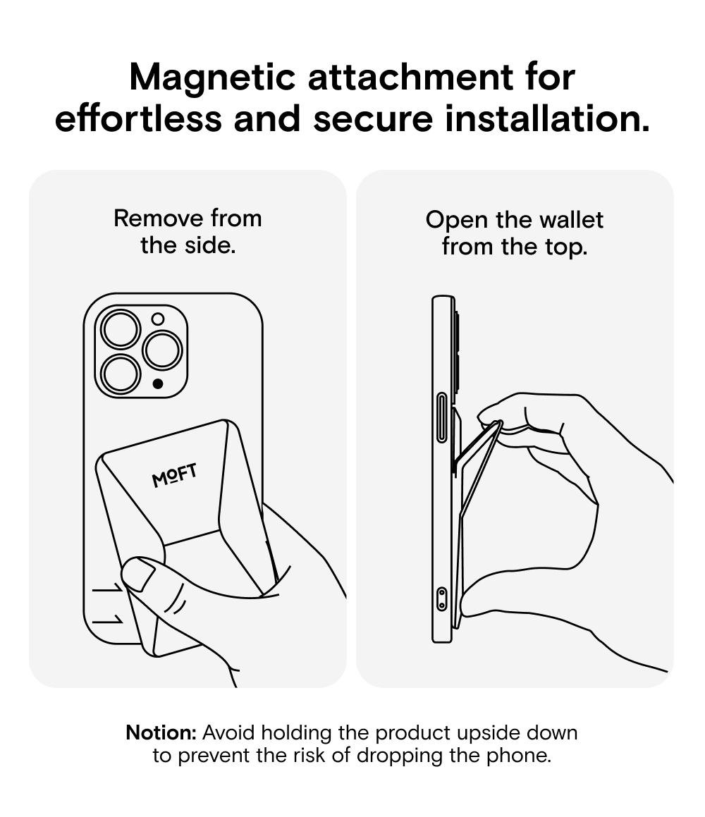 Mô tả Moft Snap on Phone Stand Wallet MOVASTM - Ví từ tính Tương thích với dòng iPhone 12 / 13 / 14 / 15 / 16 - 10