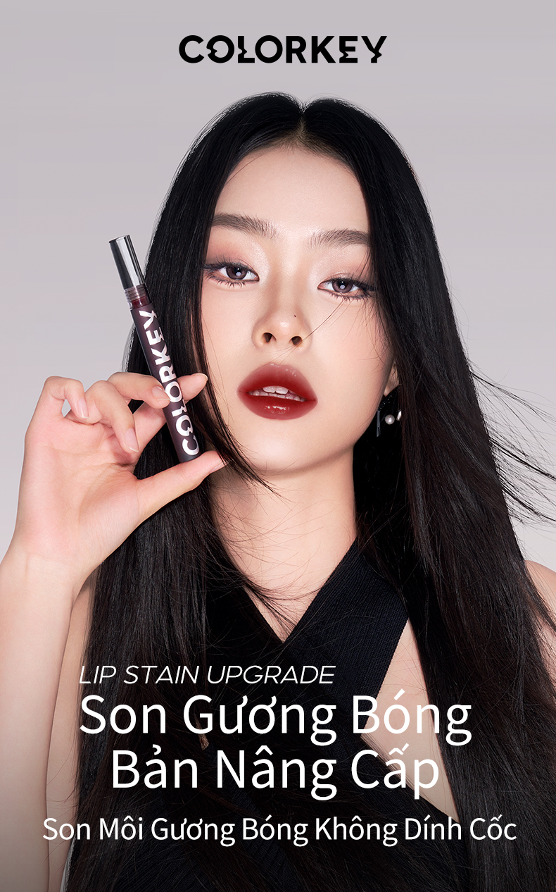 Mô tả Son kem COLORKEY 1.7g lâu trôi trang điểm màu tươi sáng tùy chọn - 1
