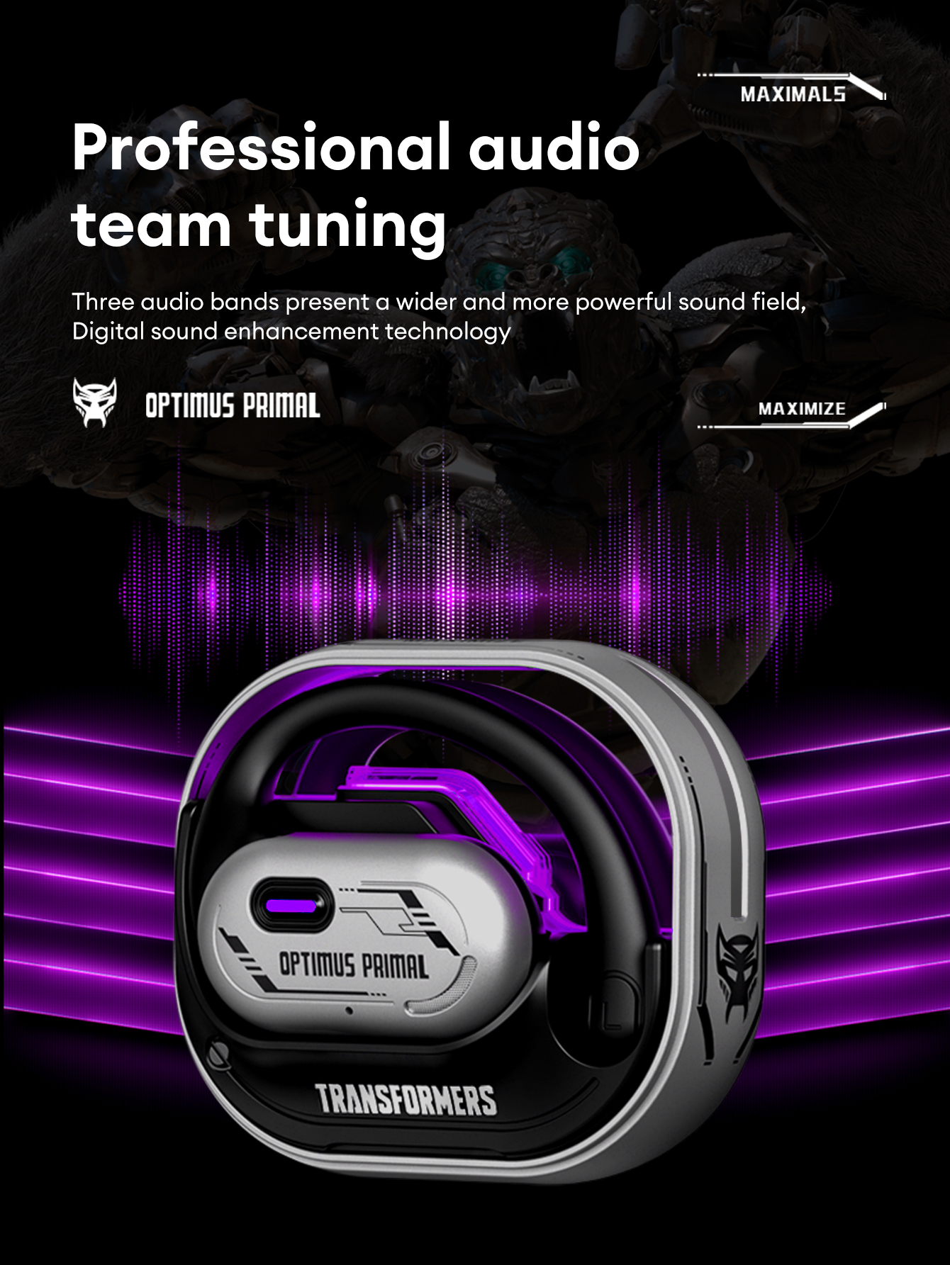 Transformers TF-T15 OWS Không Dây Bluetooth V5.4 Tai Nghe Âm Thanh Bass ...